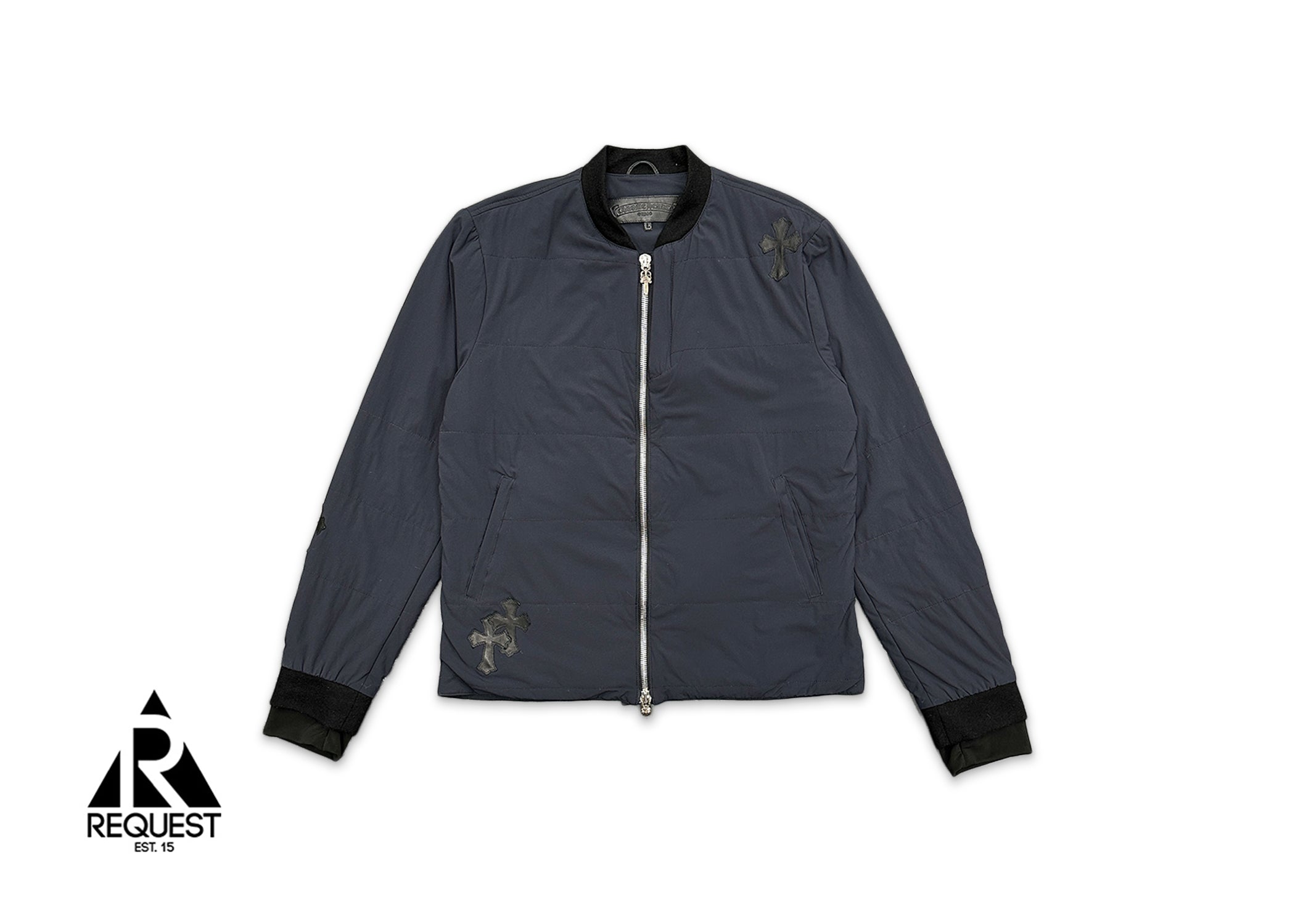 Chrome Hearts, Double Cuff Nylon Jacket w/ Crosses "Black"