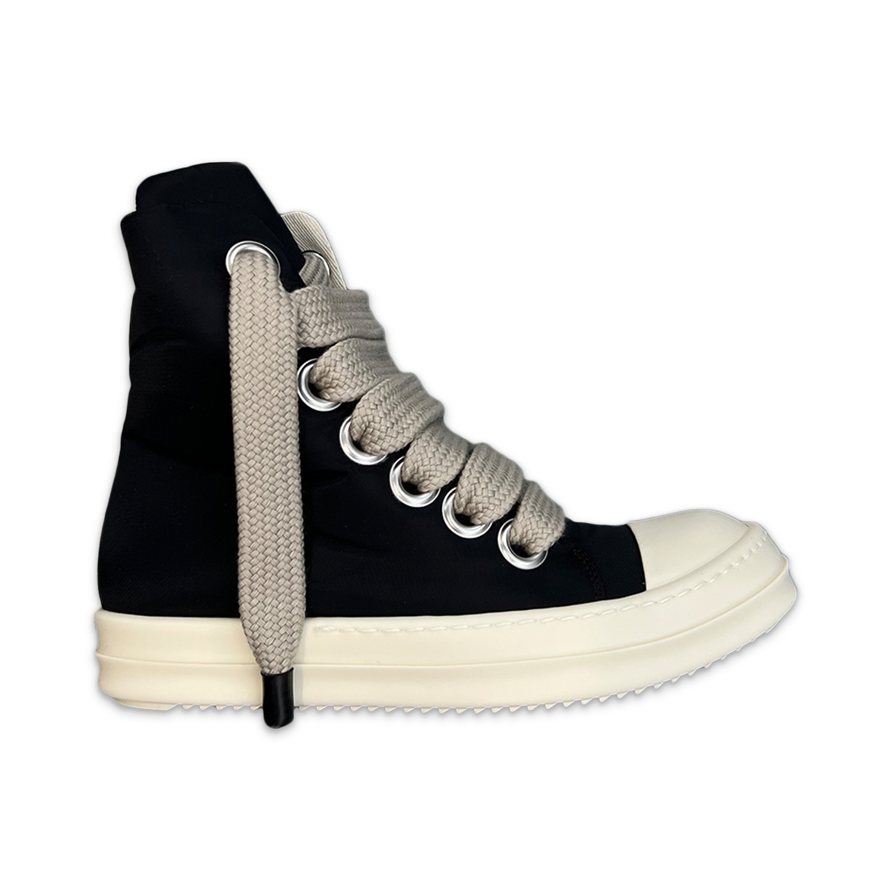 Rick Owens DRKSHDW, Jumbo Lace Padded Ramones High "Black"
