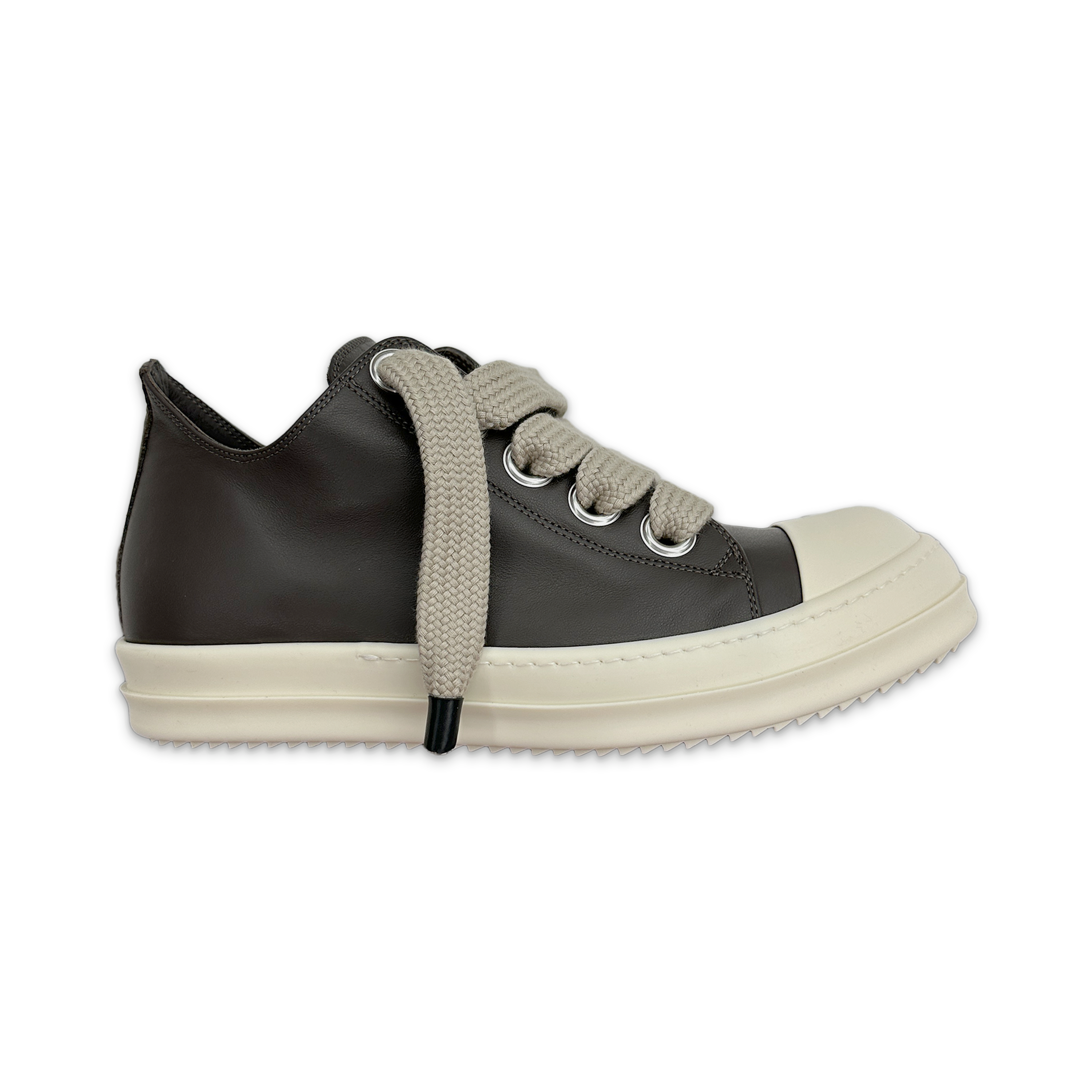 Rick Owens, Concordians Ramones Leather Jumbo Lace Low "Dark Dust Milk"