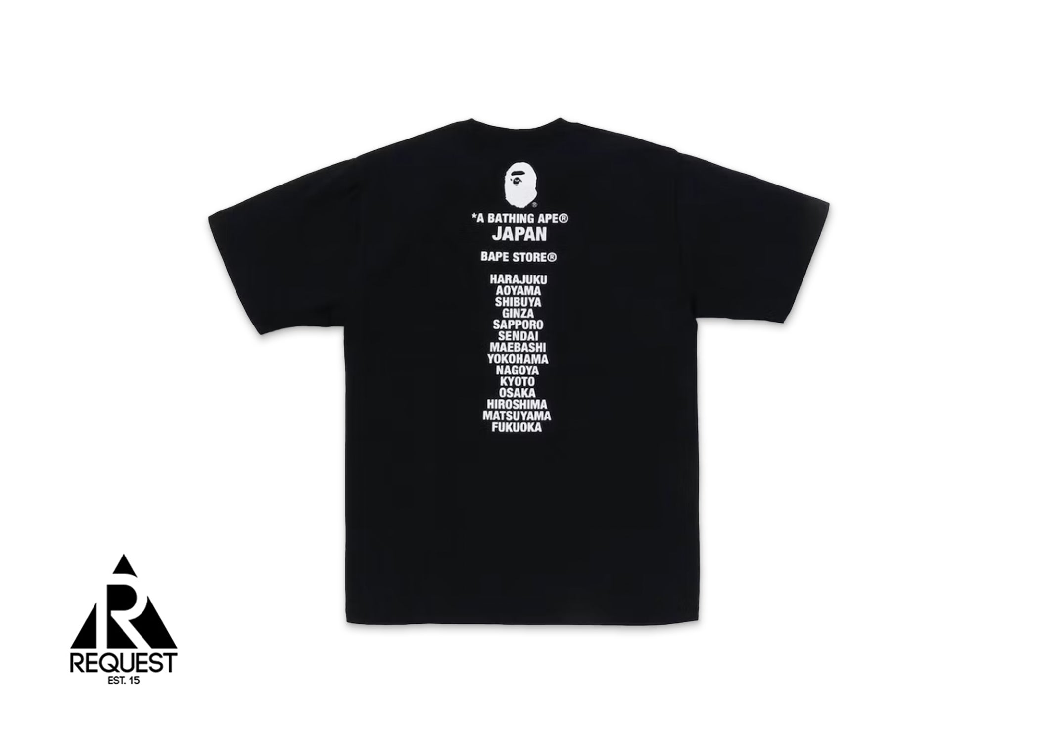 A Bathing Ape BAPE Japan Big Ape Head Tee “Black”