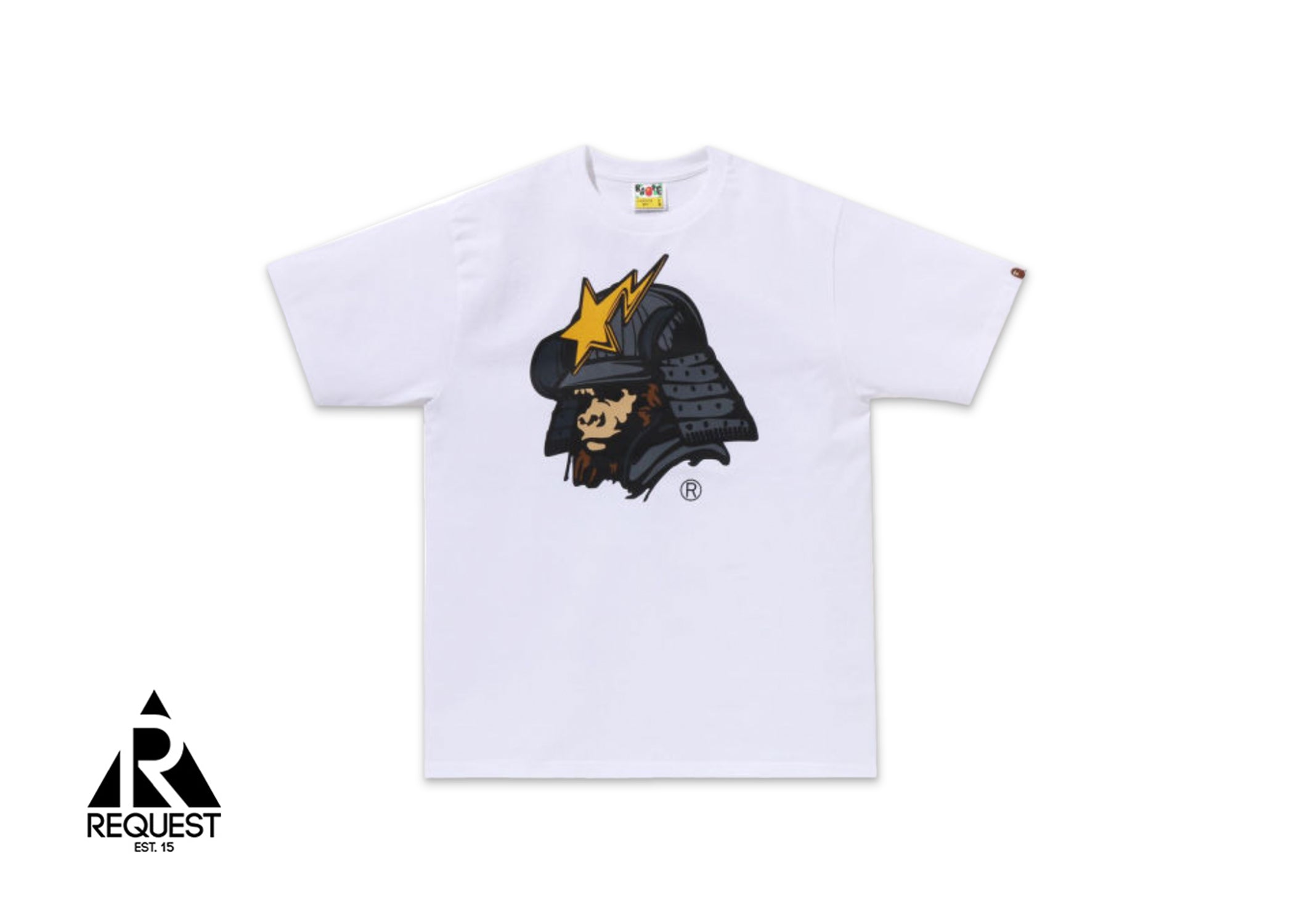 A Bathing Ape BAPE General Kabuto Tee "White"