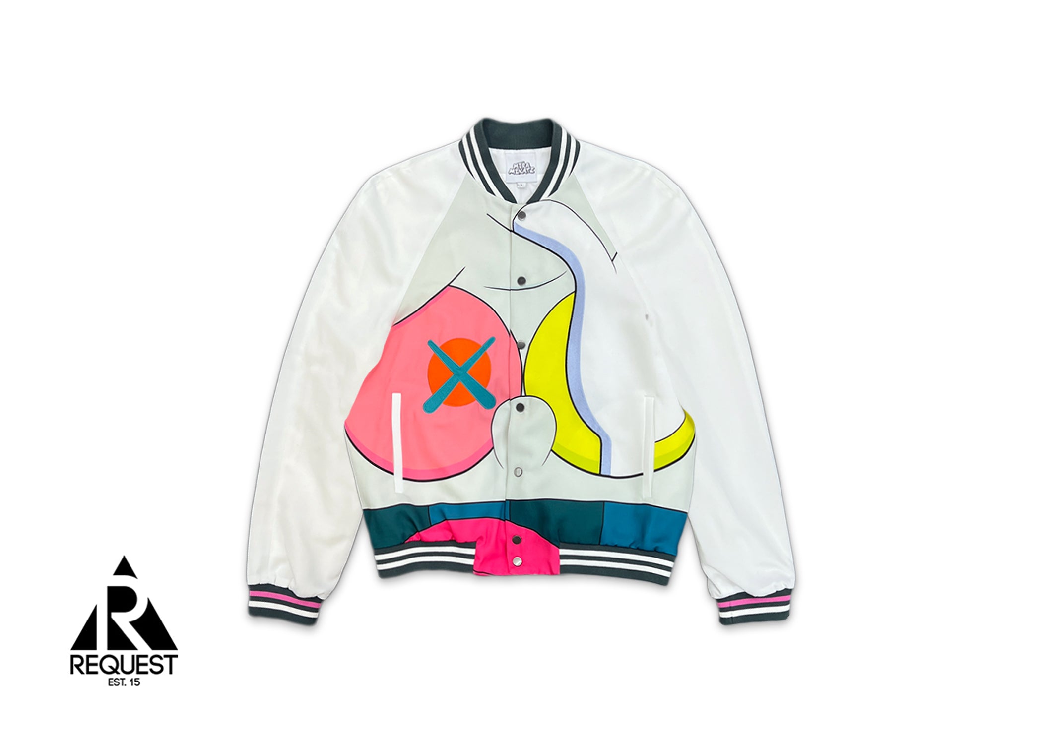 Mira Mikati, x Kaws Bomber Jacket "White"
