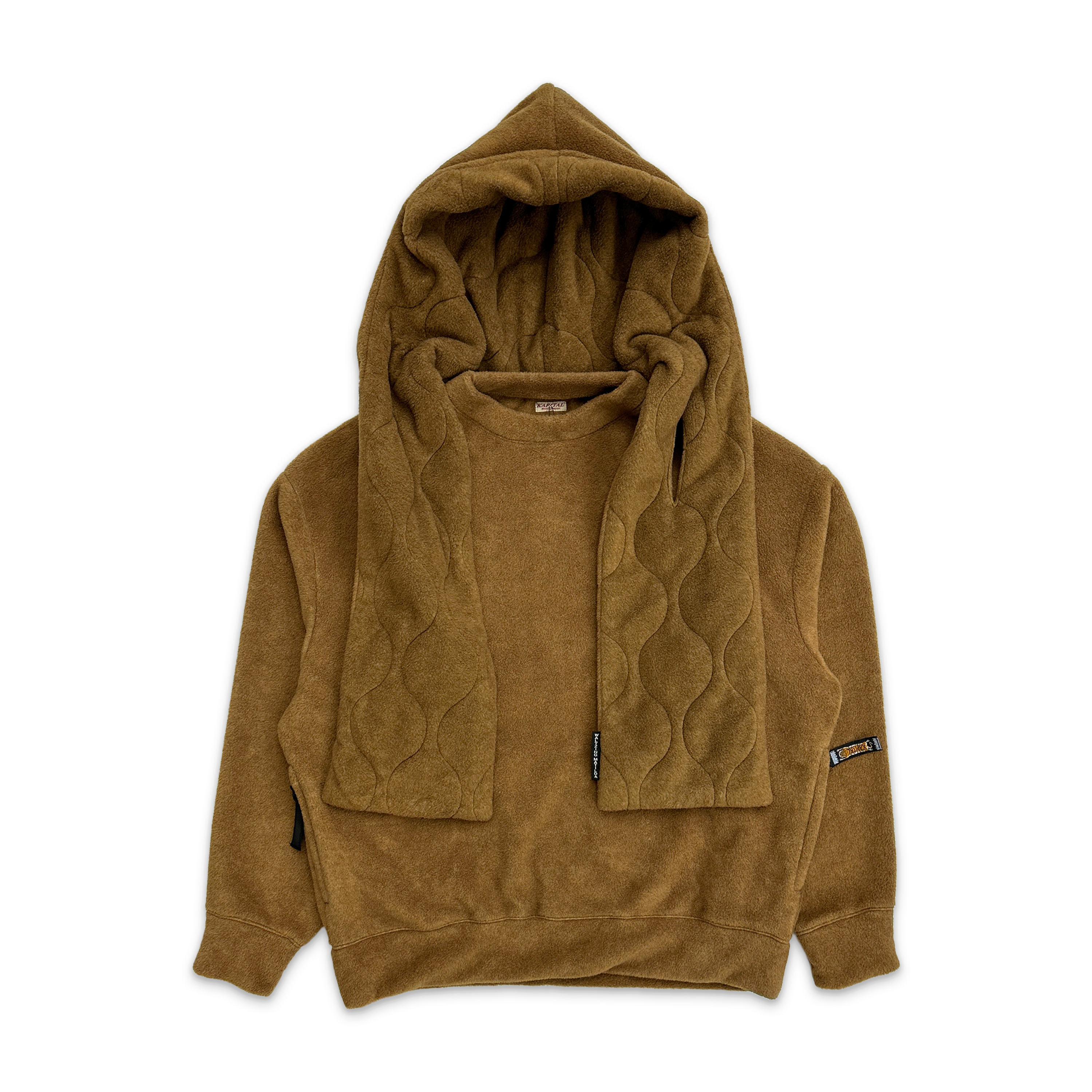 Kapital, Fleece Kesa Hooded Sweatshirt "Brown"