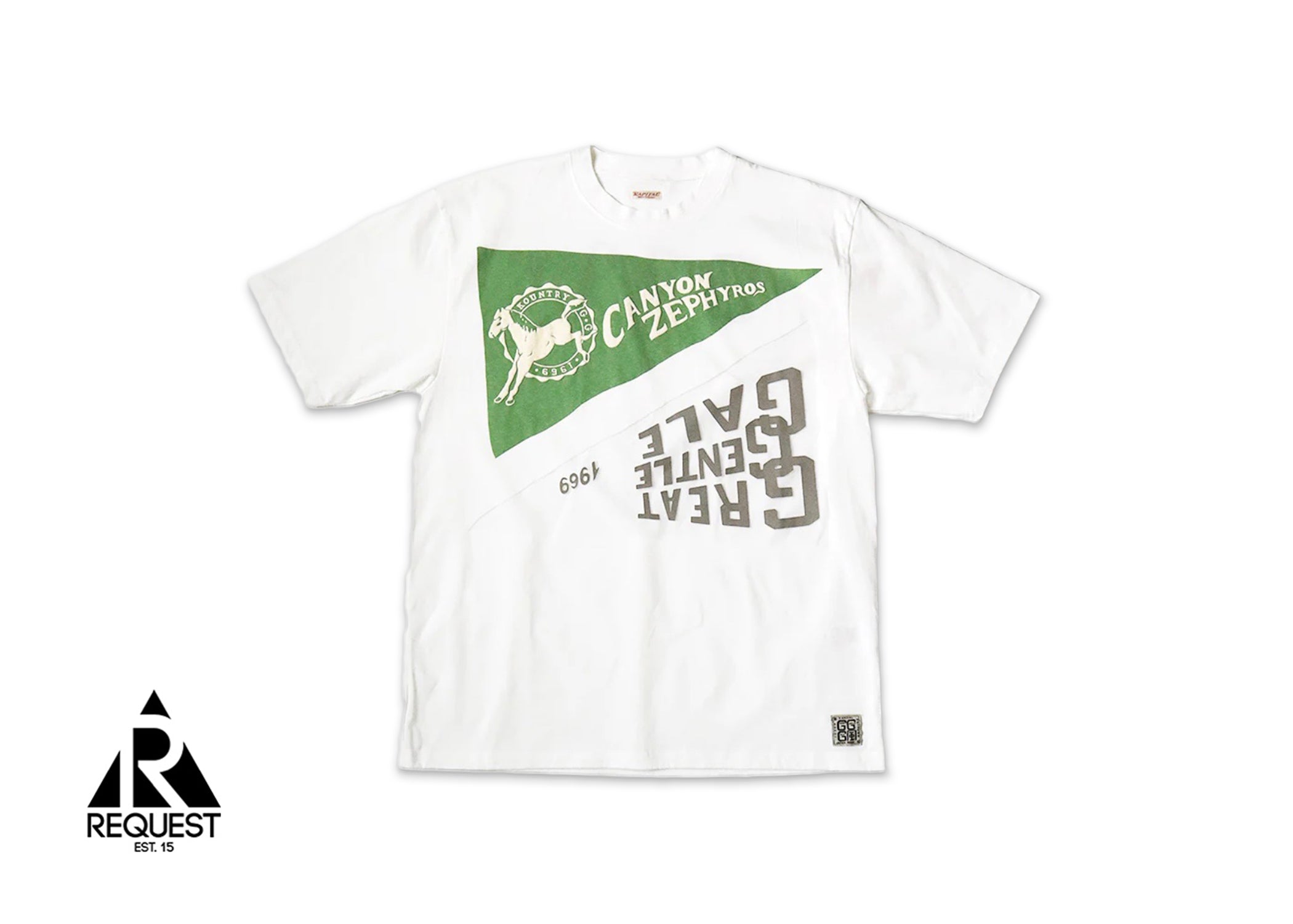 Kapital Opal Sheeting Crew Tee "White"
