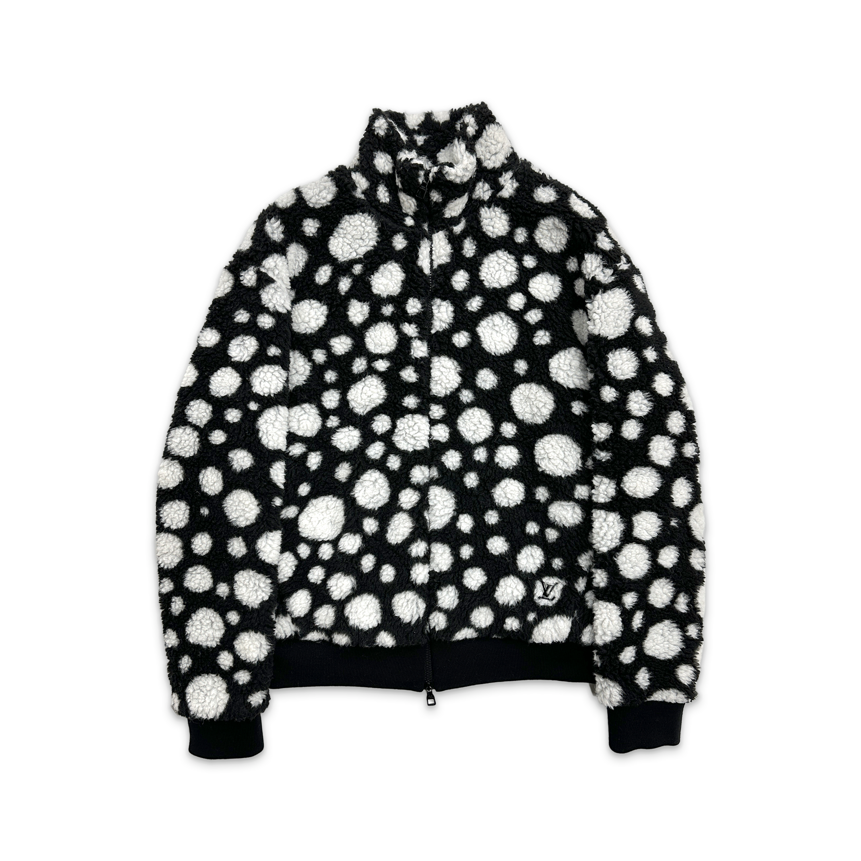 Louis Vuitton, x Yayoi Kusama Infinity Dots Fleece Blouson "Black/White"