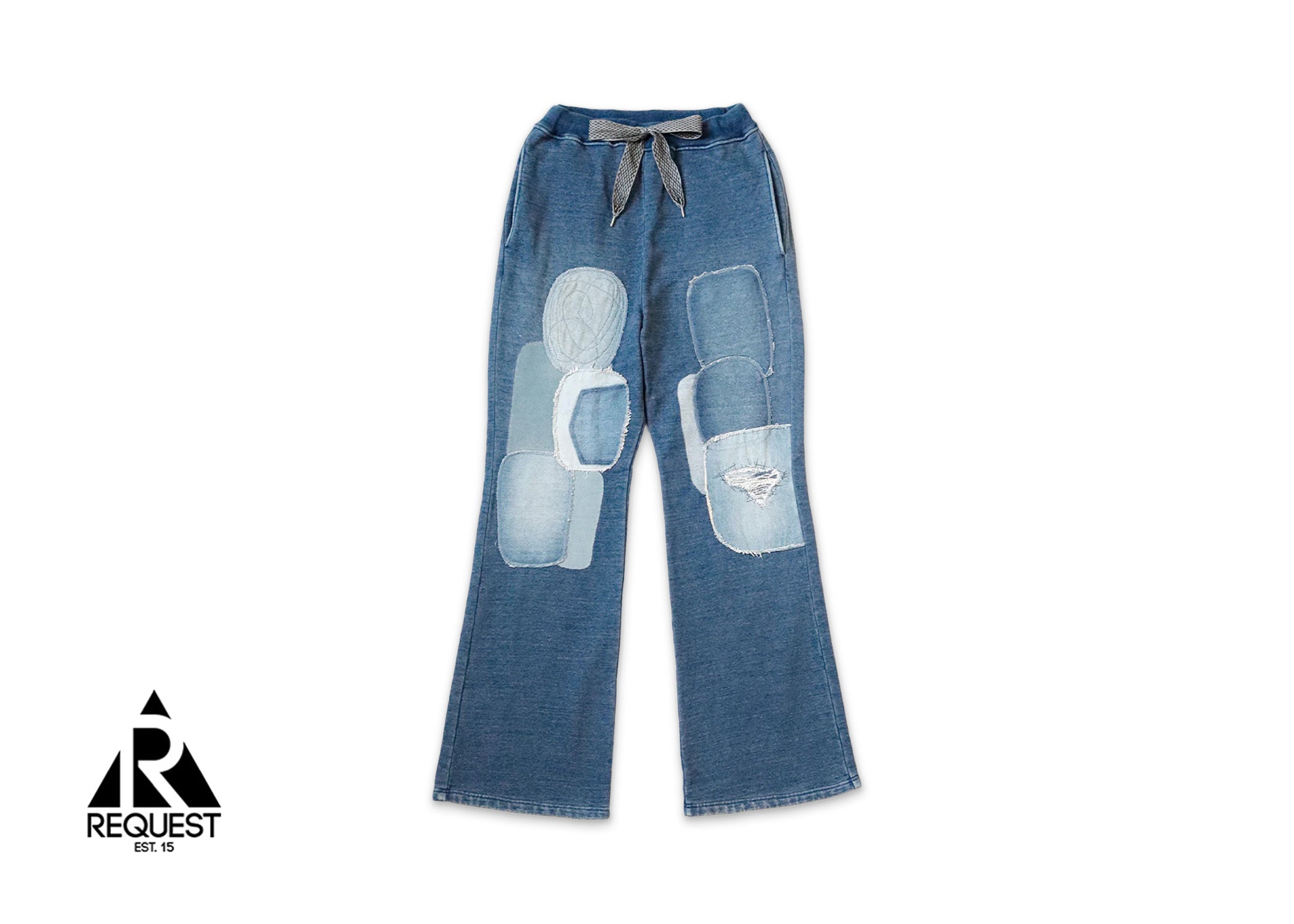 Kapital IDG Dixie House Remake Flared Sweatpants "Vintage Blue"