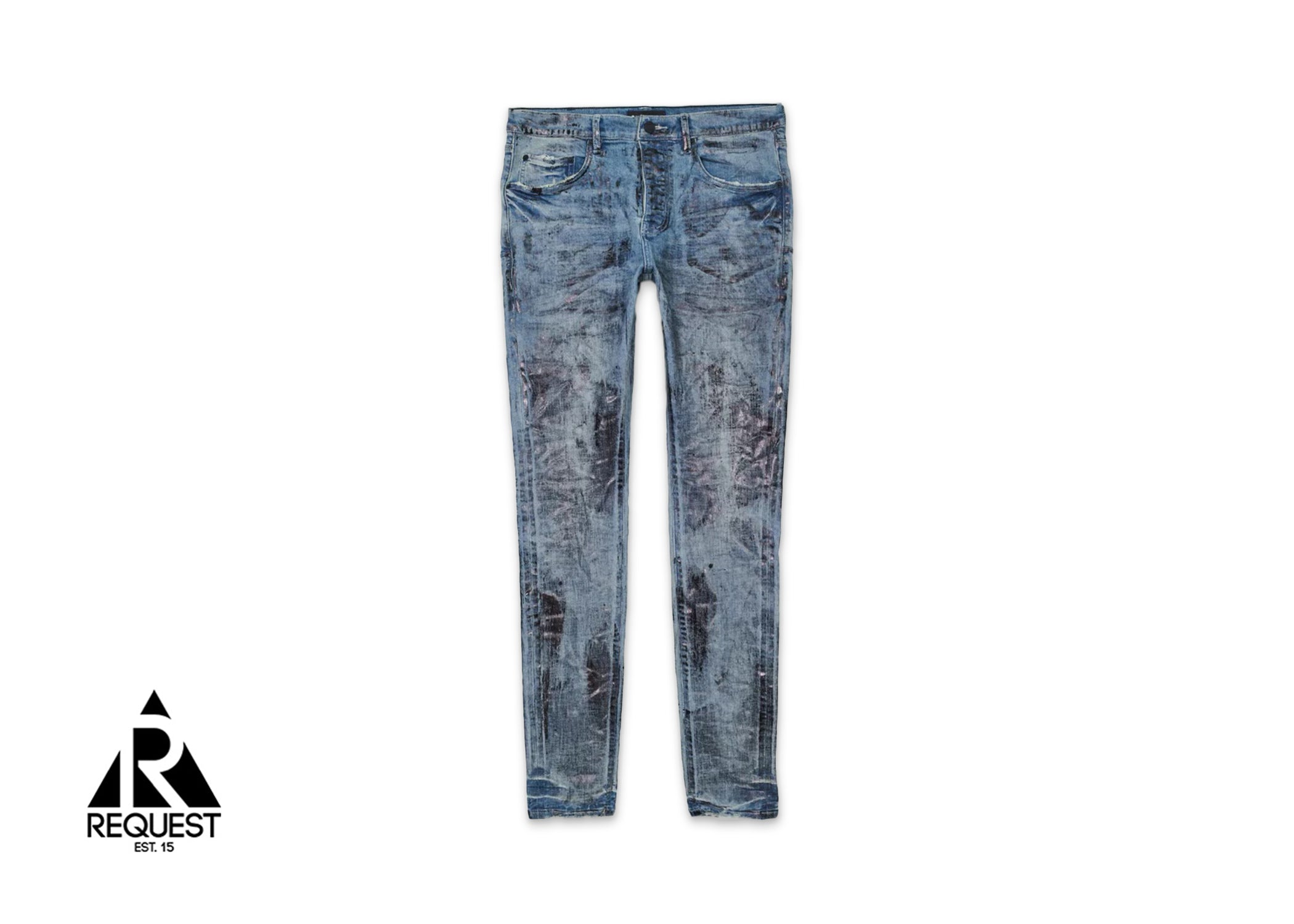 Purple Brand "Indigo X-Ray With Black Foil Jean"