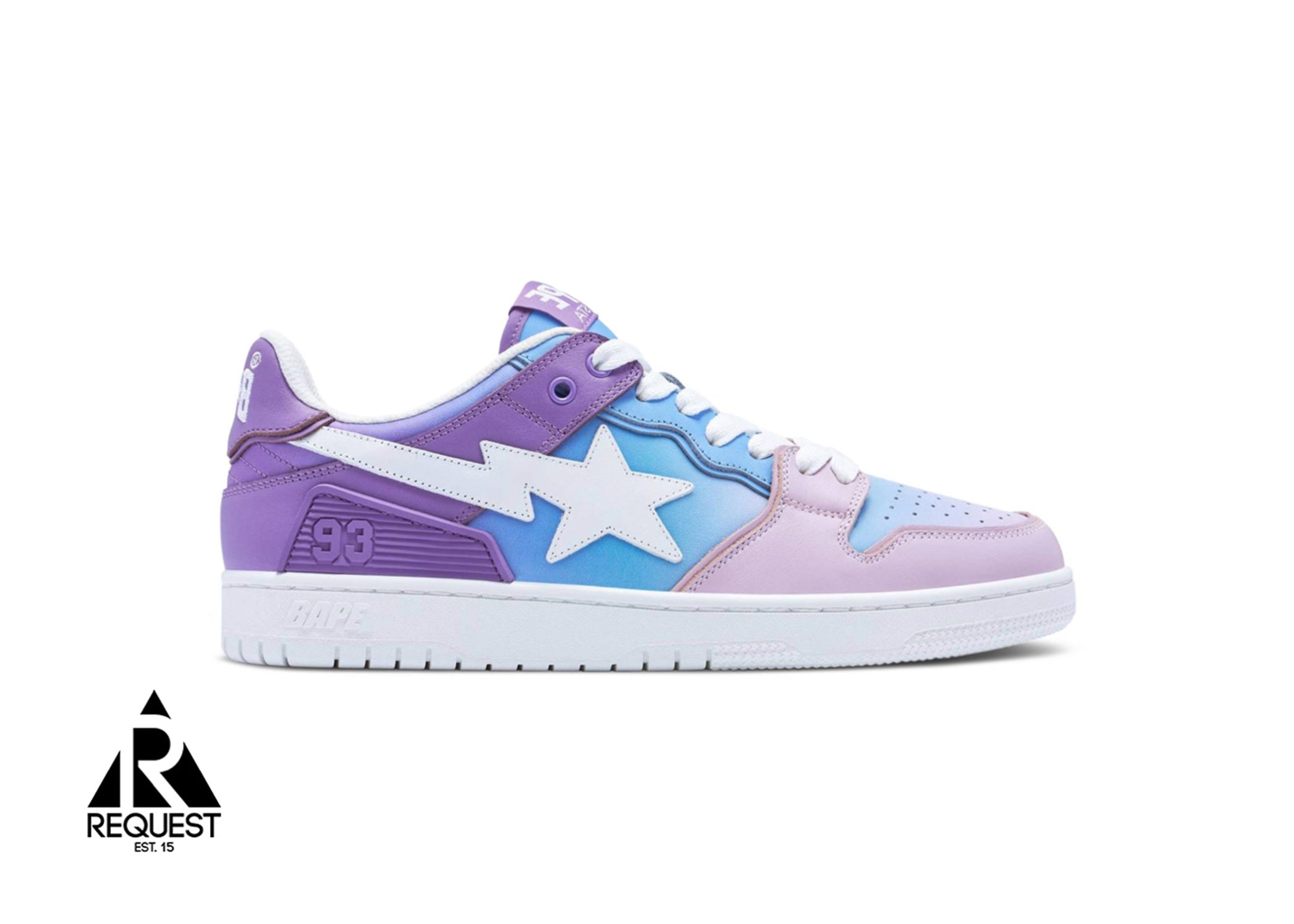 A Bathing Ape Bape SK8sta #1 "Purple Gradient"
