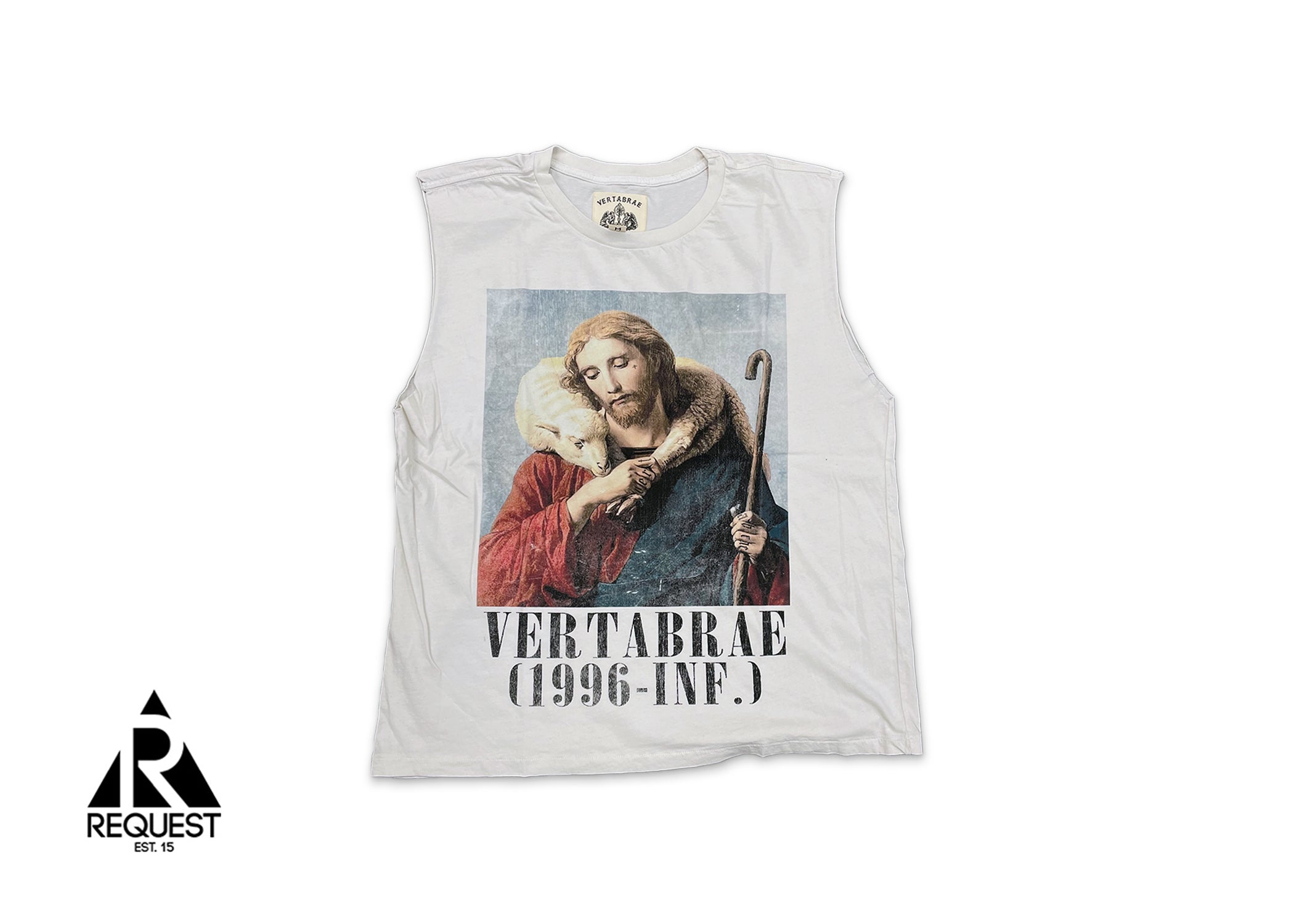 Vertabrae Jesus Lamb Sleeveless Tee "Cream"