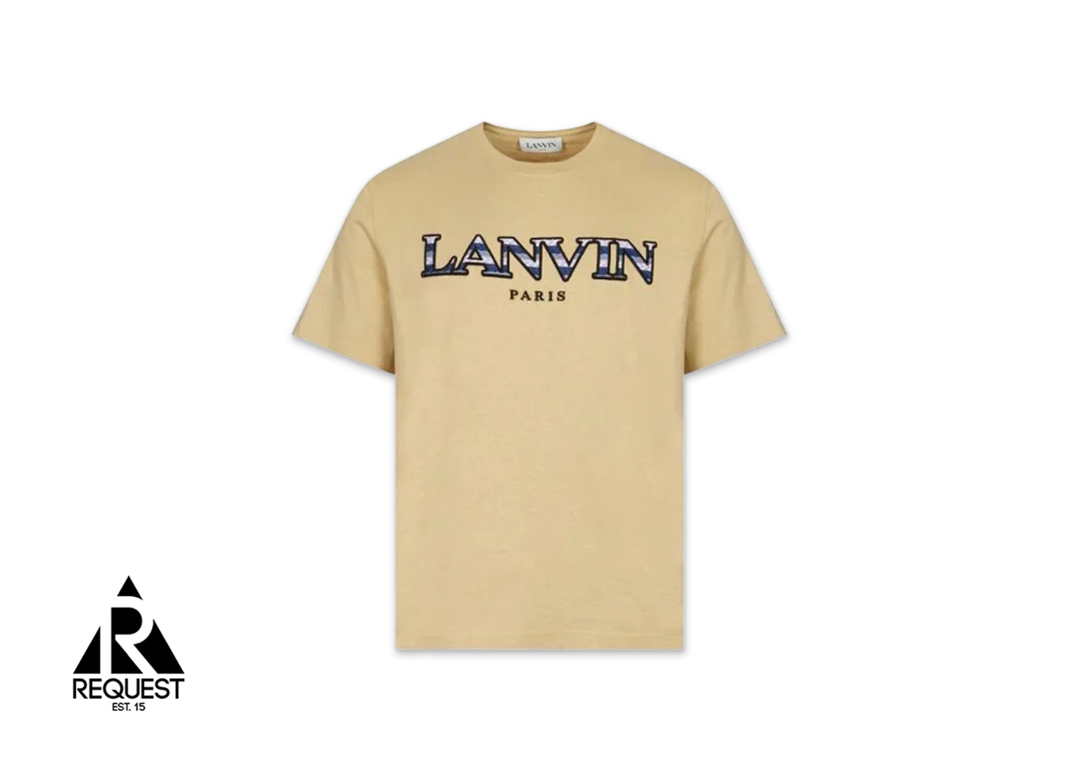Lanvin Embroidered Logo Tee "Beige"