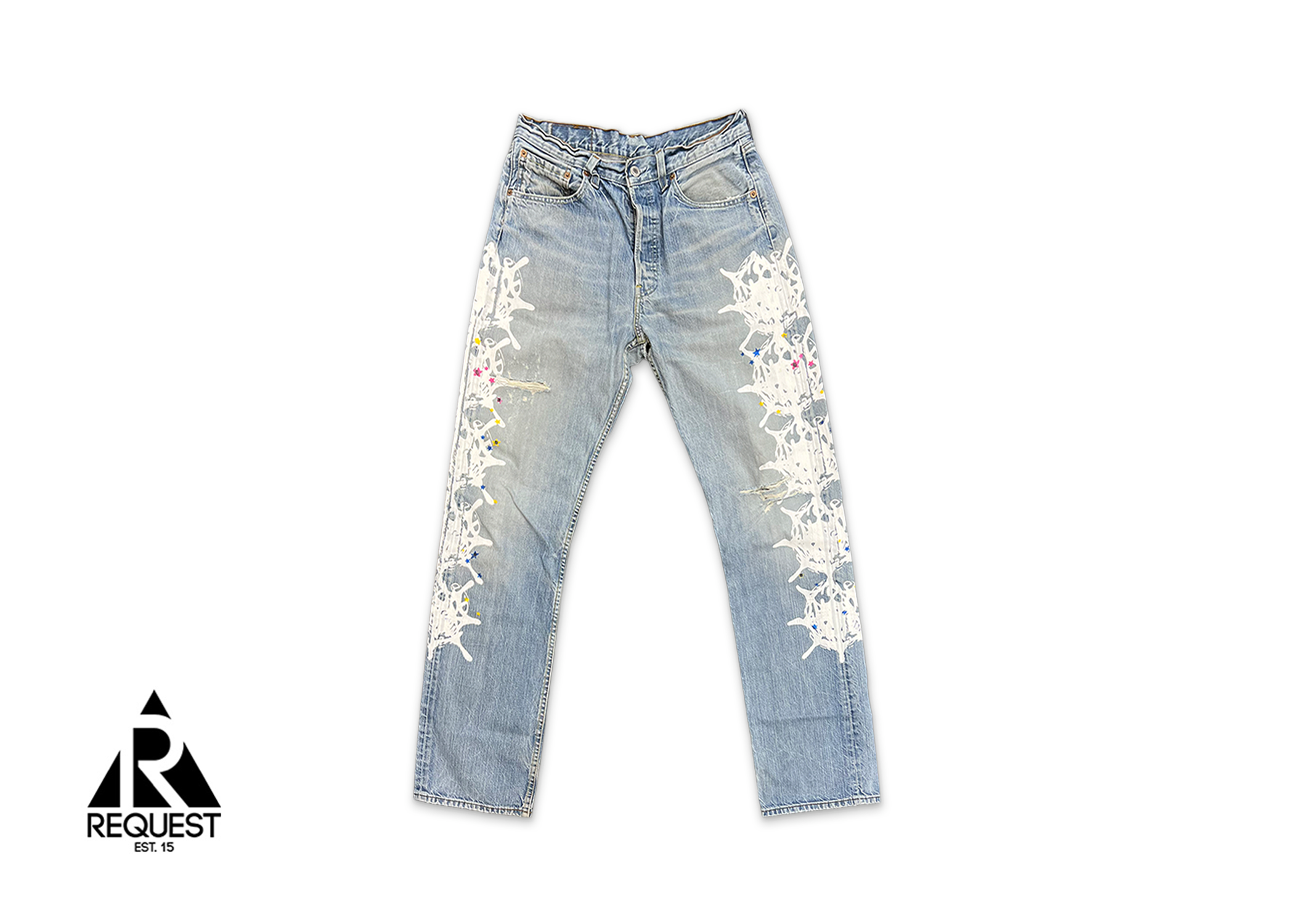 Sp5der Worldwide x Levi Web Denim "Vintage"