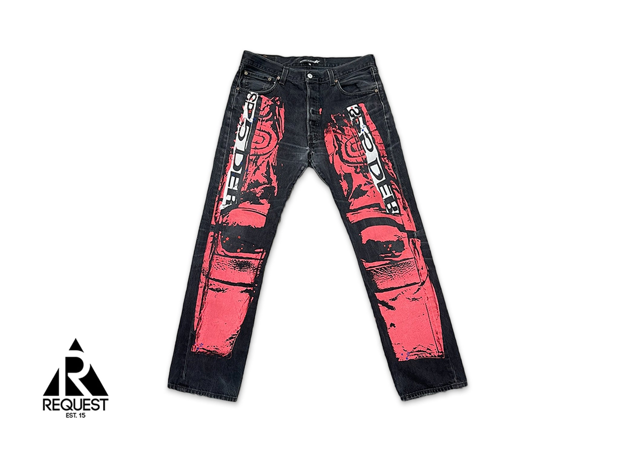 Sp5der X Levi's Vintage Painter Work Jeans "Black"