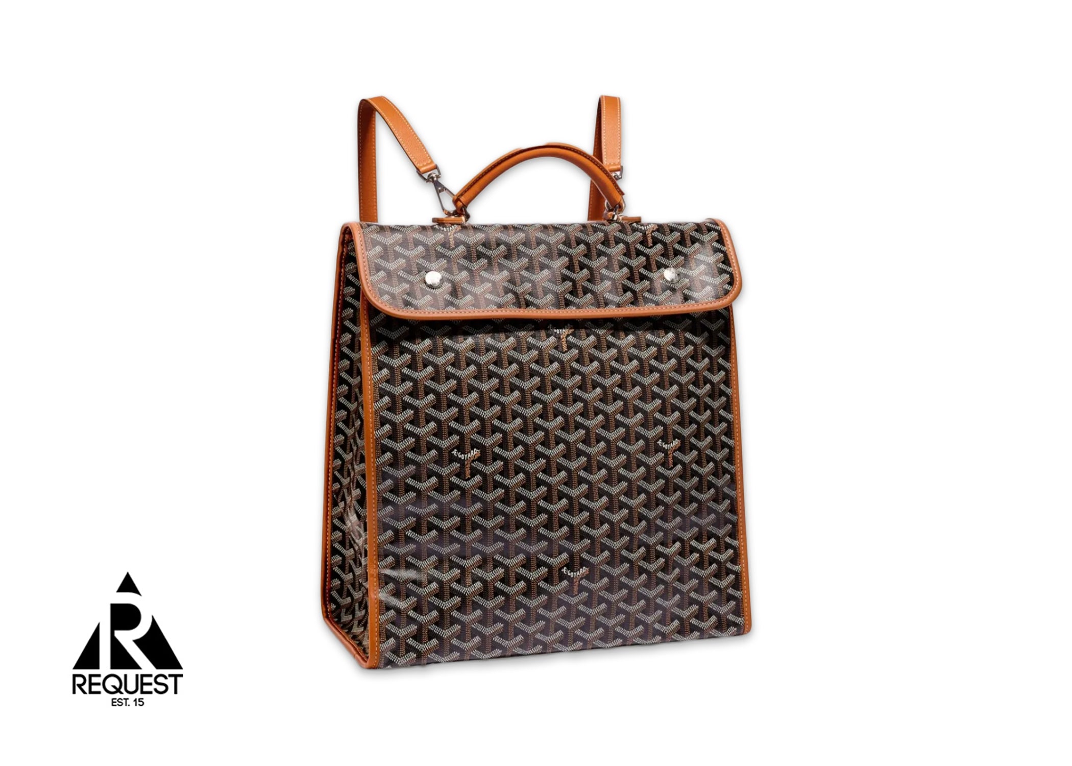 Goyard Saint Leger Backpack "Black & Tan"