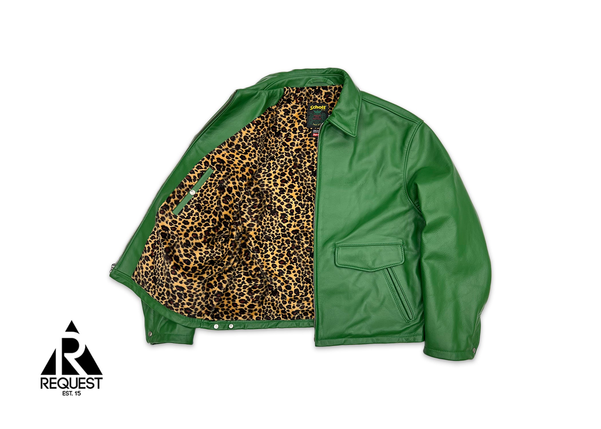 Supreme, Schotts Leather A2 Jacket "Green"