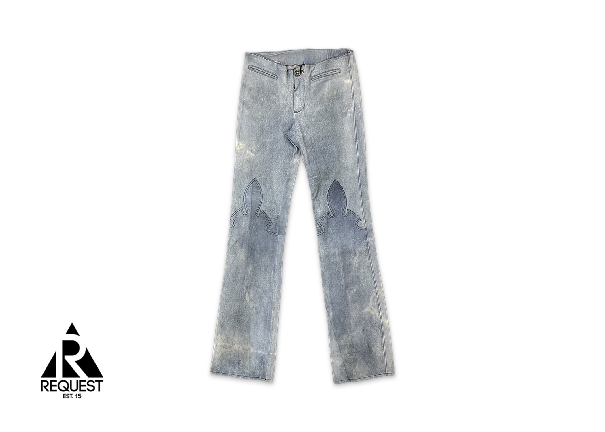Chrome Hearts Le Fleur Leather Pant "Mineral"
