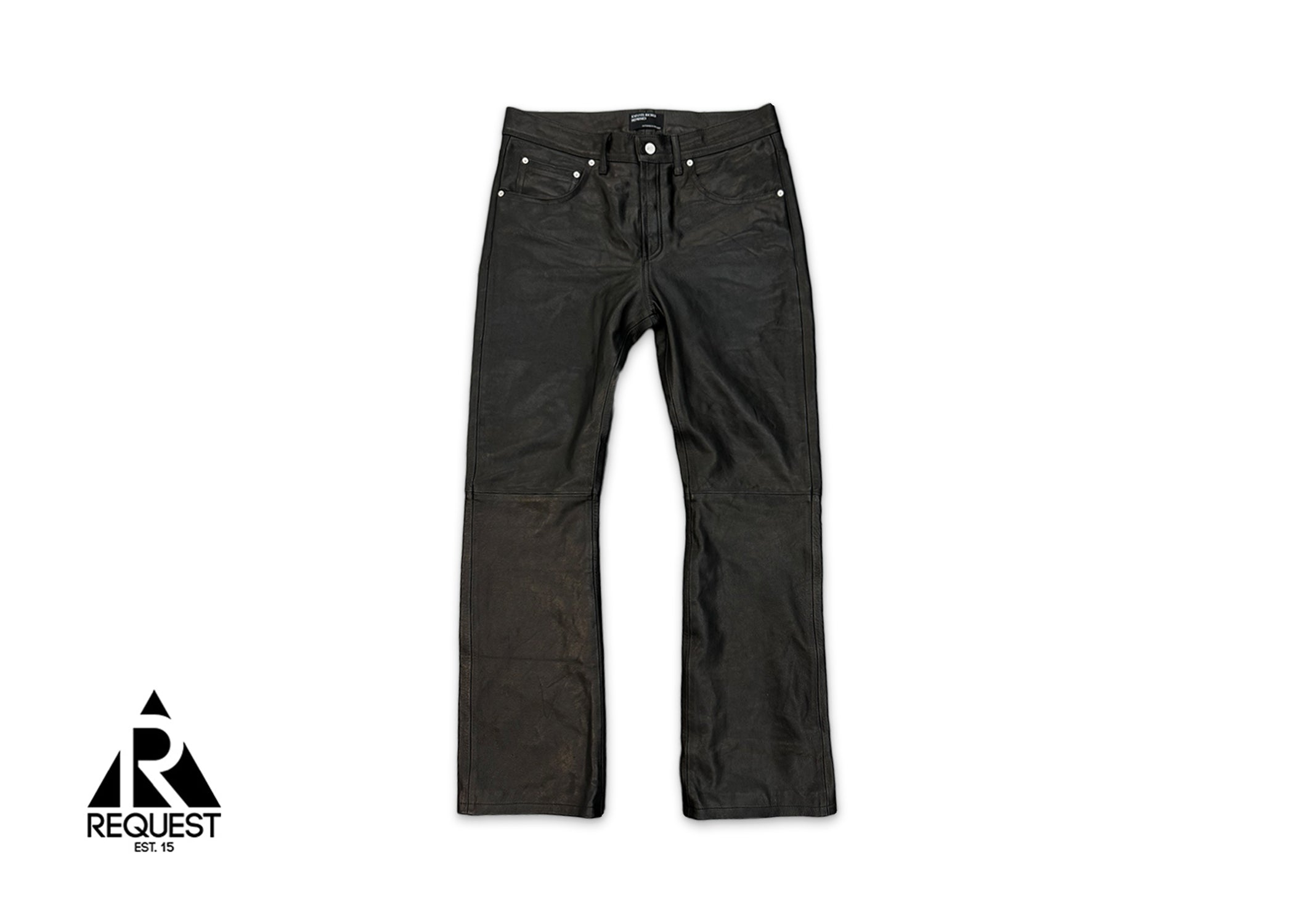 Enfants Riches Déprimes, Enfants Riches Déprimes Leather Flared Pants "Black"