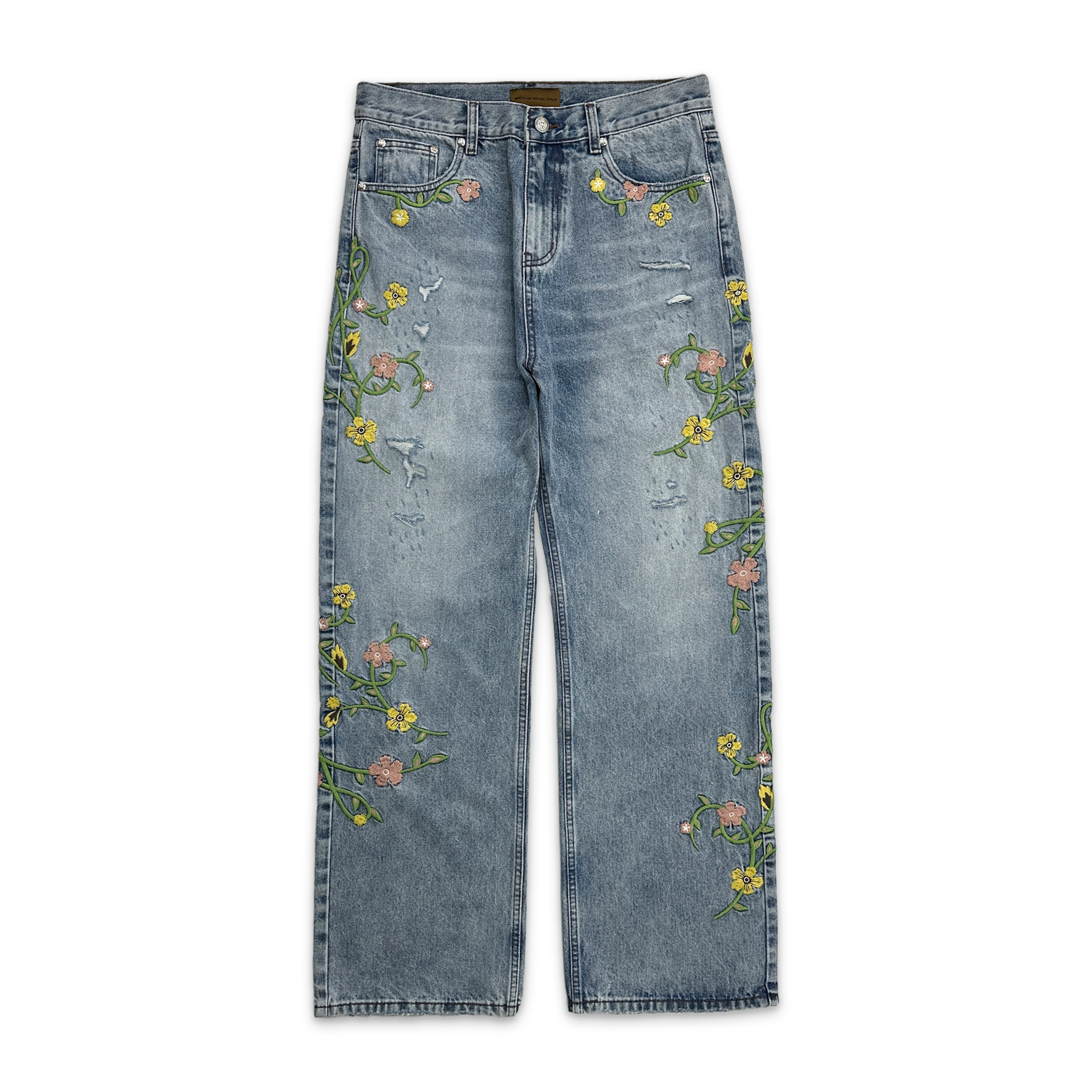 Birth of Royal Child, Ethereal Garden Denim
