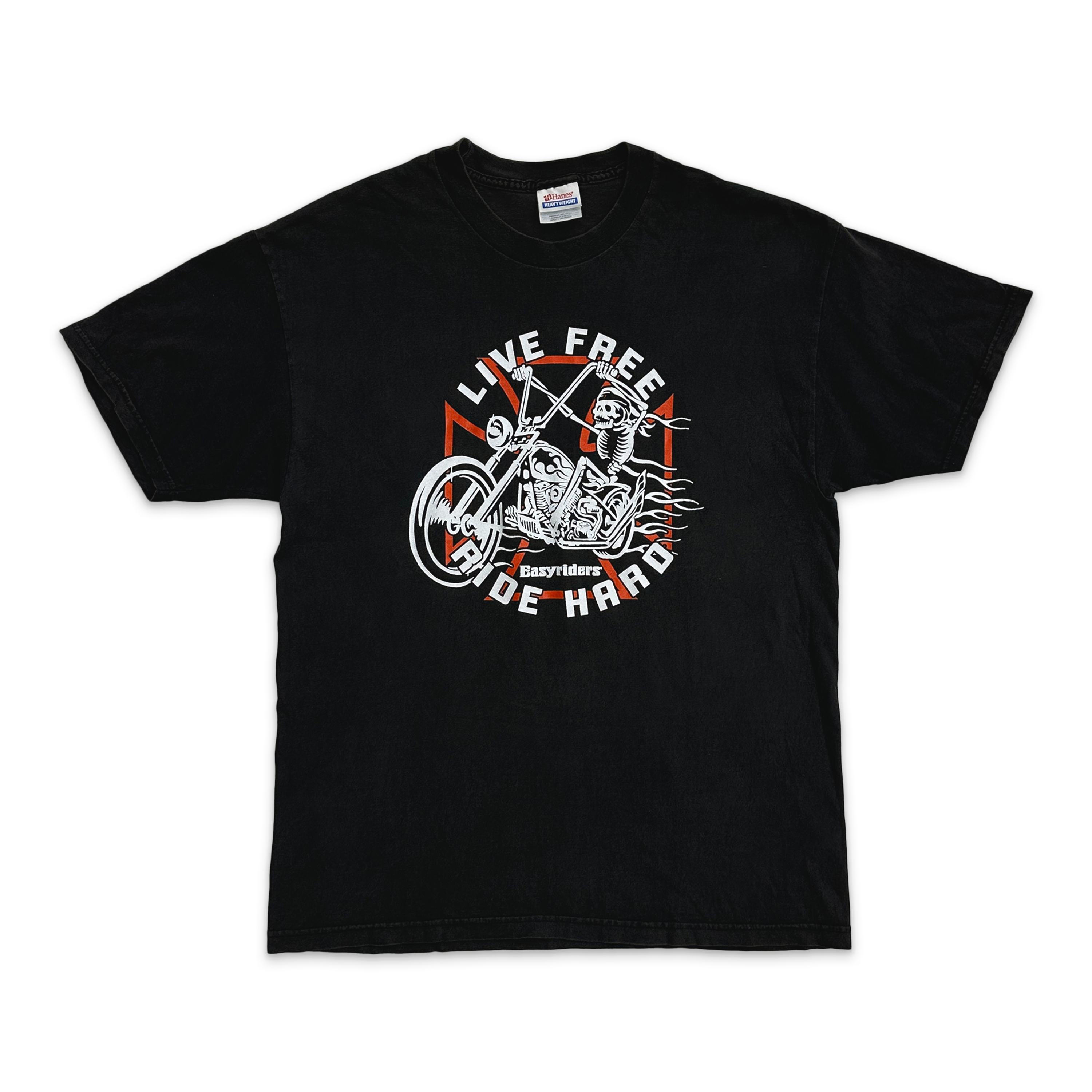 Easyriders Live Free Tee "Faded Black"
