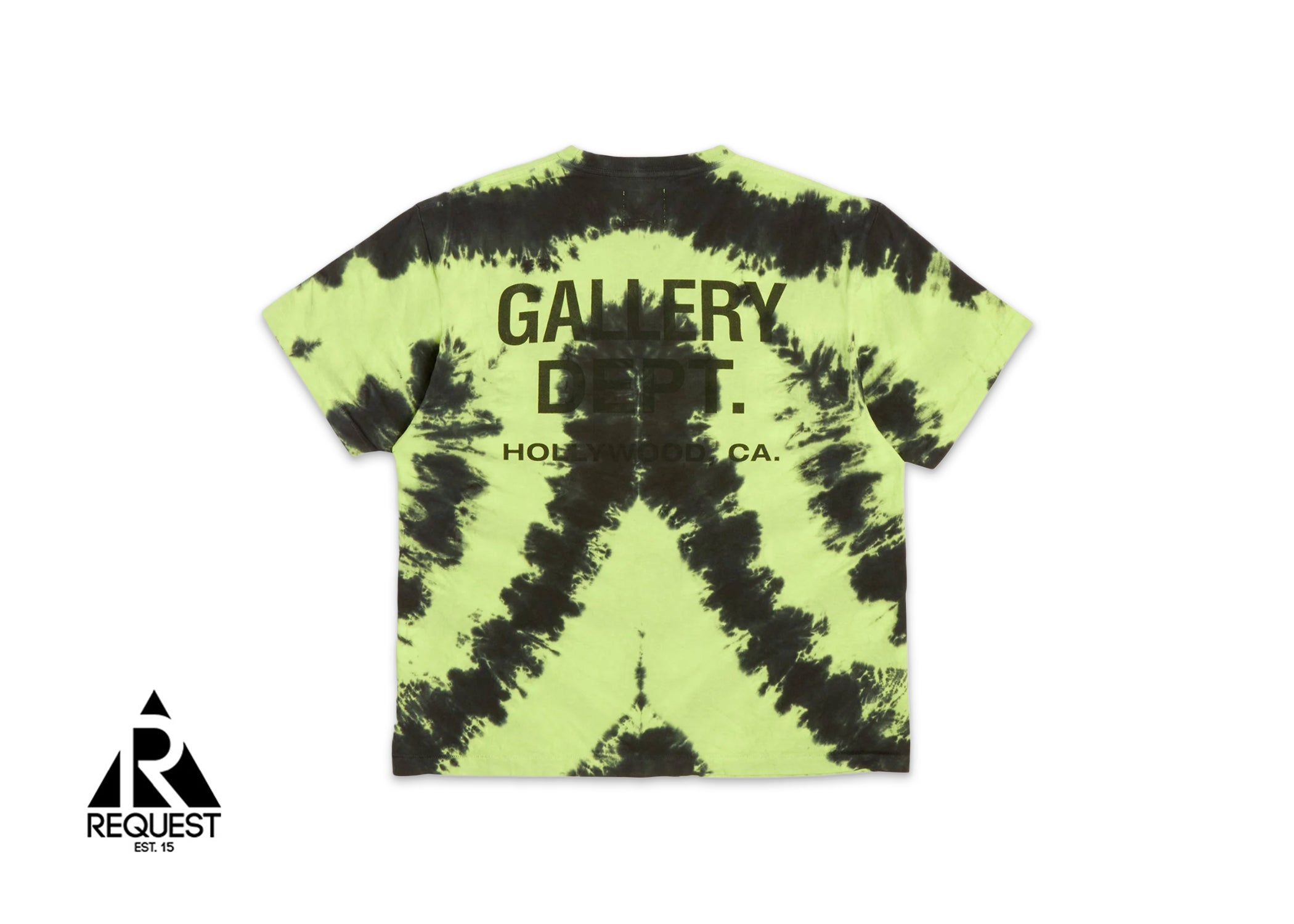 Gallery Dept. Peace Tee "Tie Dye Lime Black"