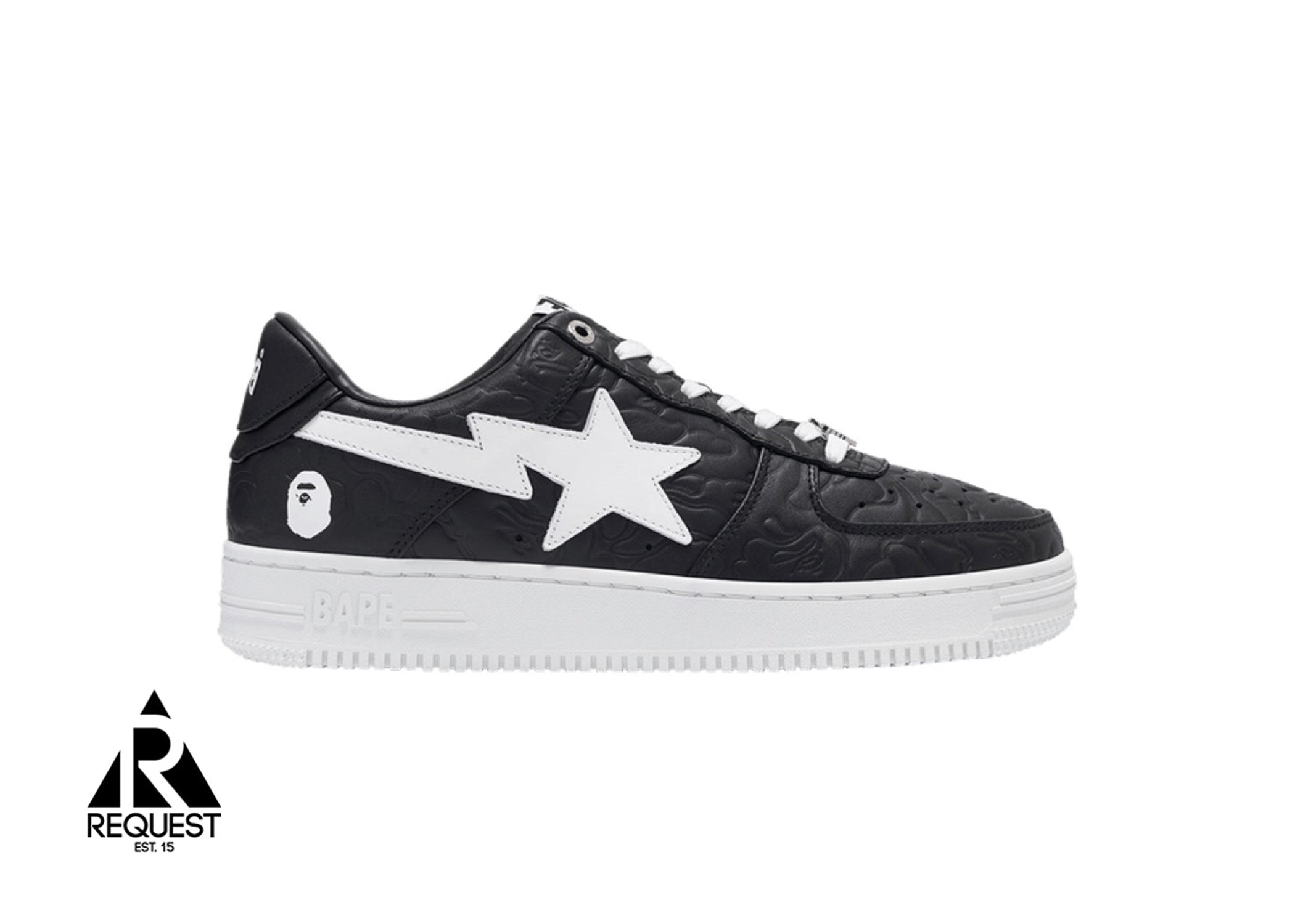 A Bathing Ape Bapesta #3 M1 "Line Camo Black"