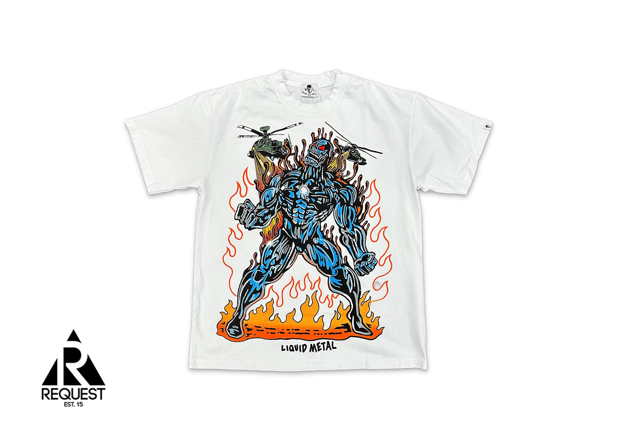 Warren Lotas Liquid Metal Tee "White"