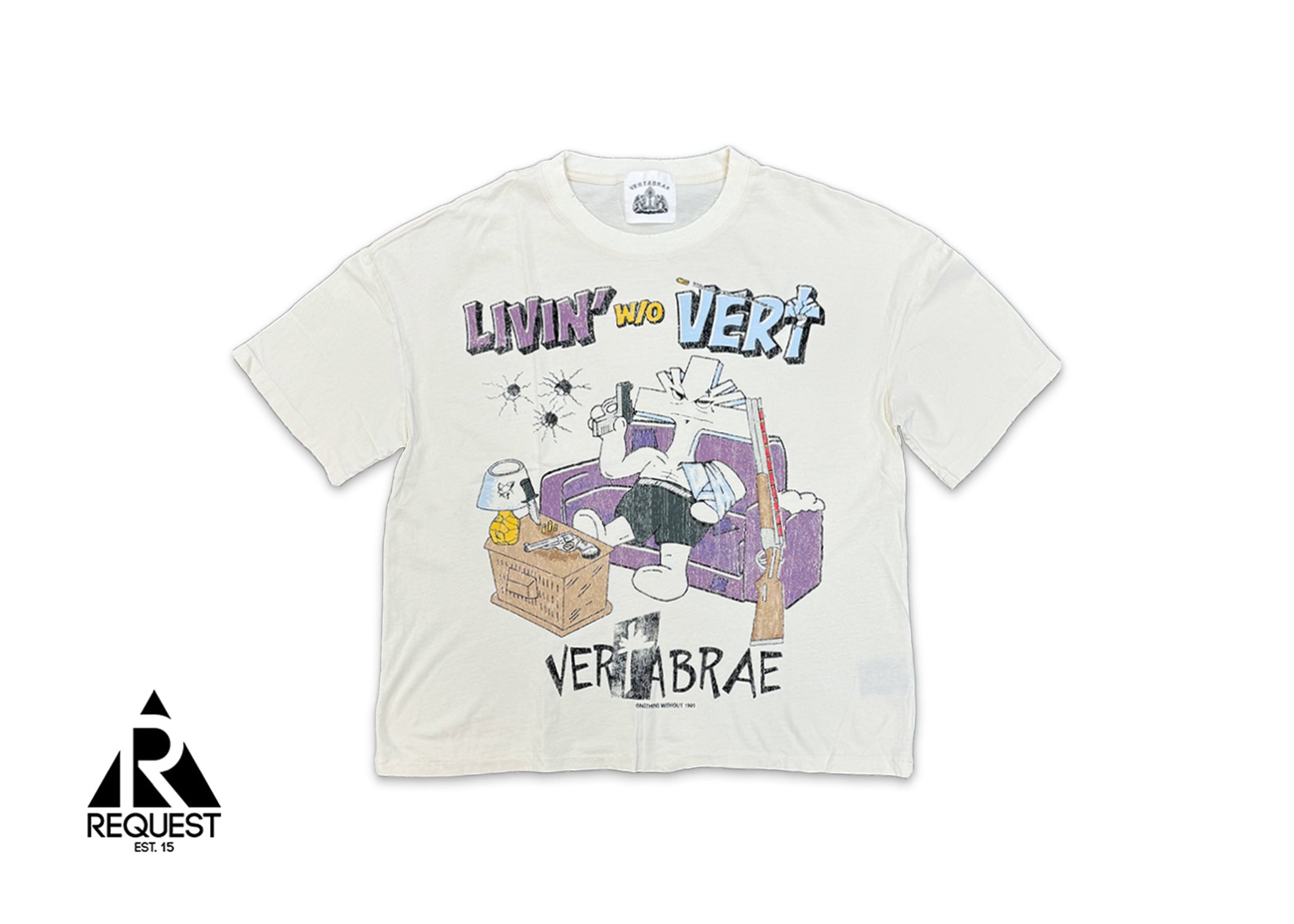 Vertabrae, Livin' W/O Vert Tee "Cream"