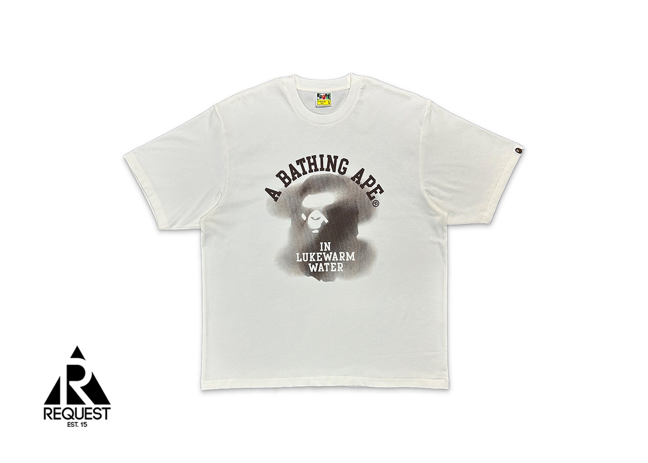 A Bathing Ape (BAPE), Ape In Lukewarm Water Tee "Cream"