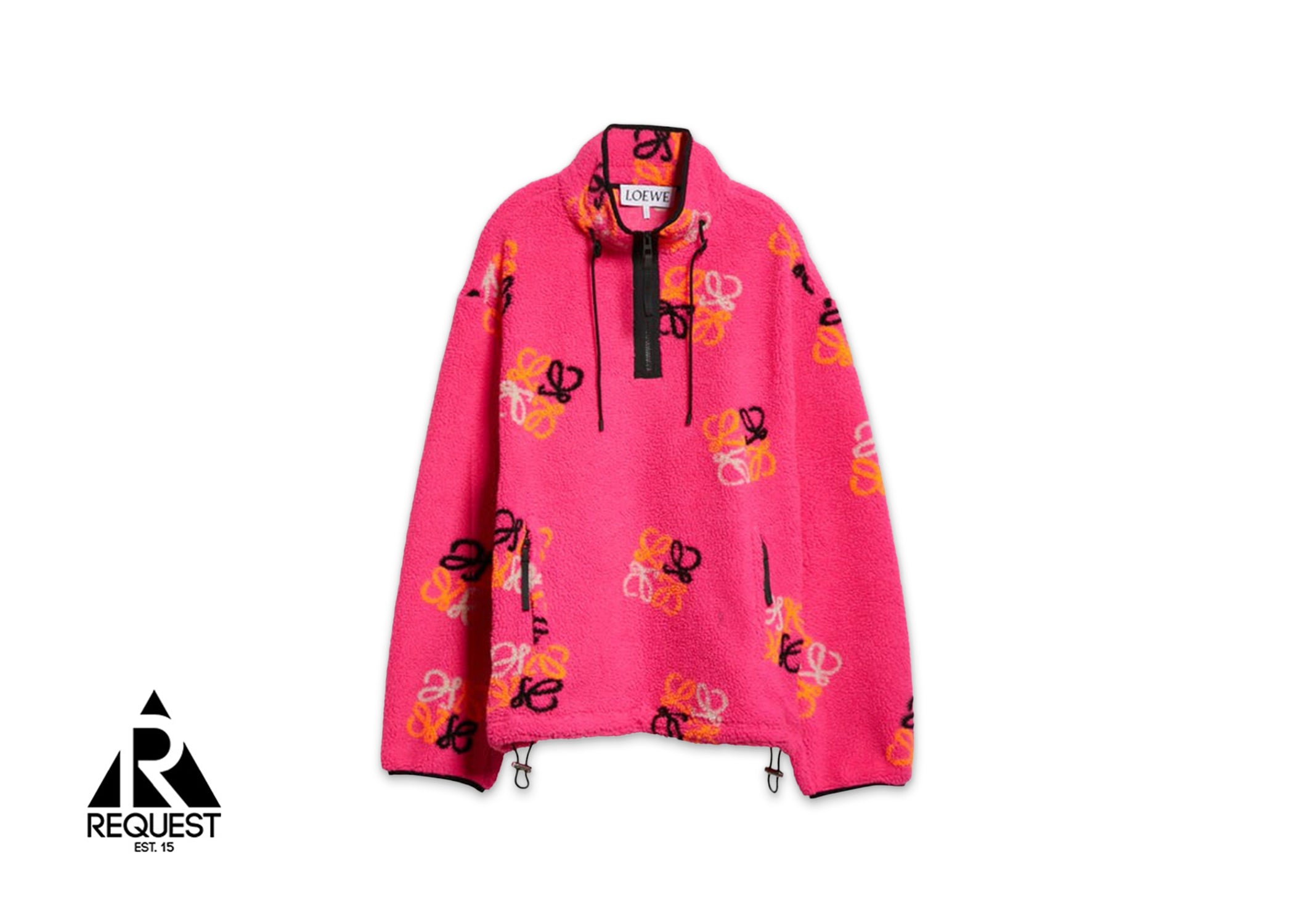 Loewe Anagram Jacquard Fleece Pullover “Fluo Pink”