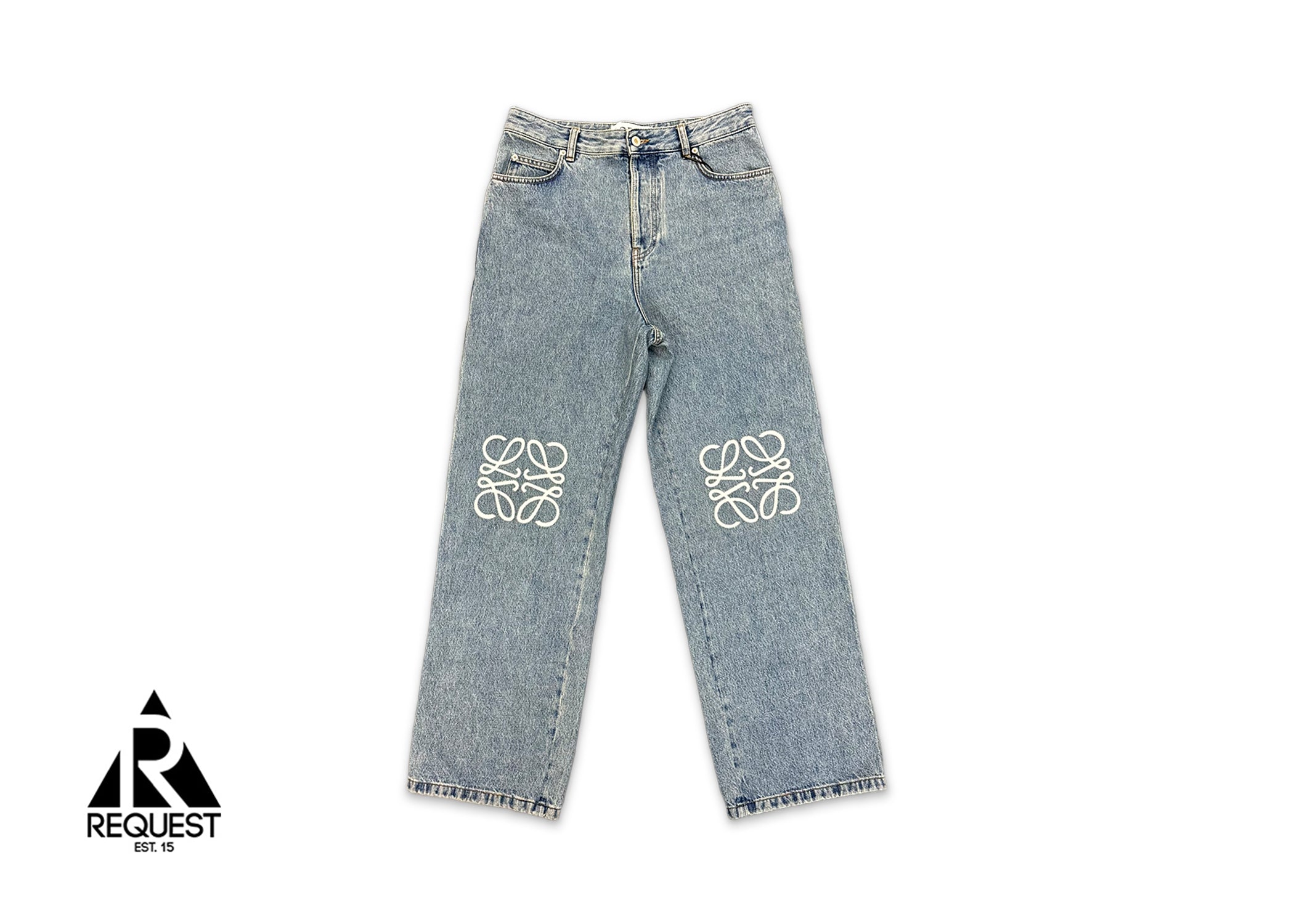 Request, Loewe Anagram Baggy Jeans "Medium Wash"