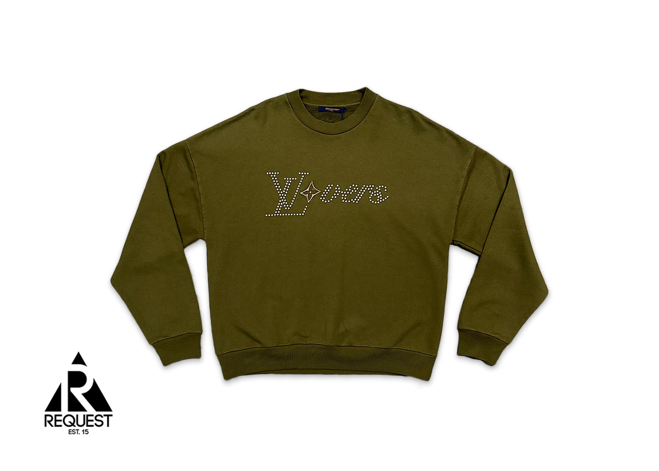 Louis Vuitton, Lovers Signature Crewneck "Olive"