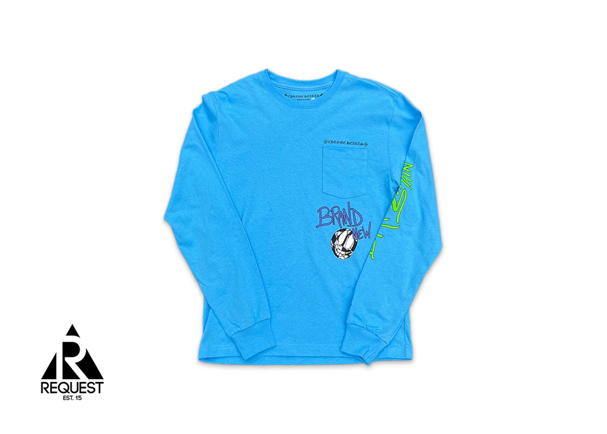 Chrome Hearts Matty Boy Brain New L/S Tee "Blue"