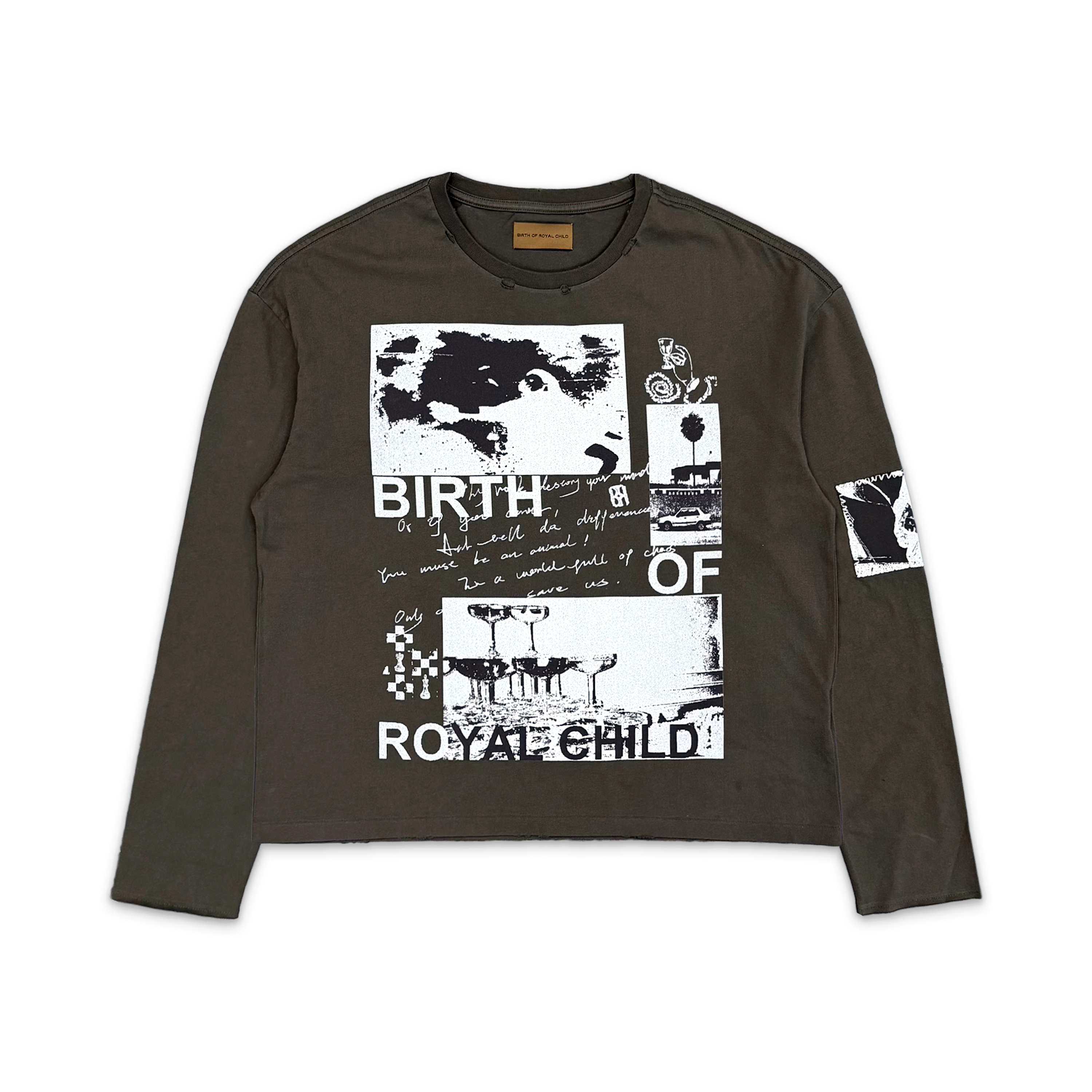 Birth of Royal Child, 90s Hollywood L/S Tee "Black"