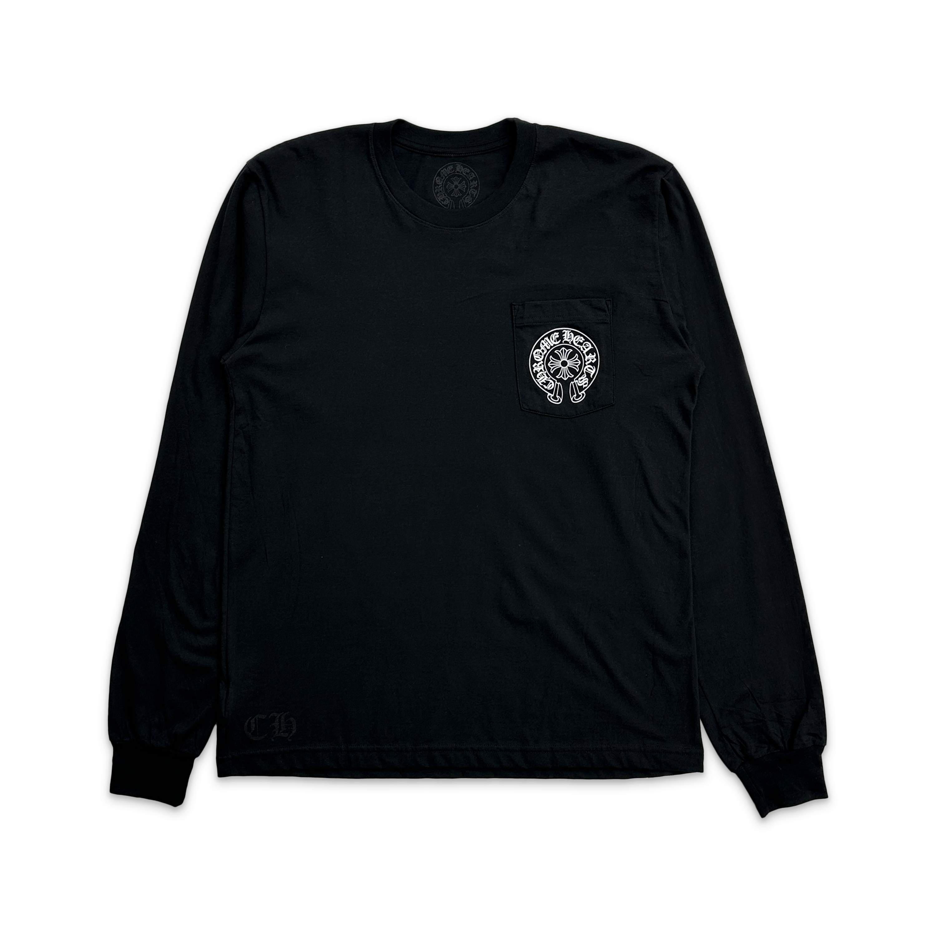 Chrome Hearts, Miami Horseshoe Pocket L/S Tee "Black"