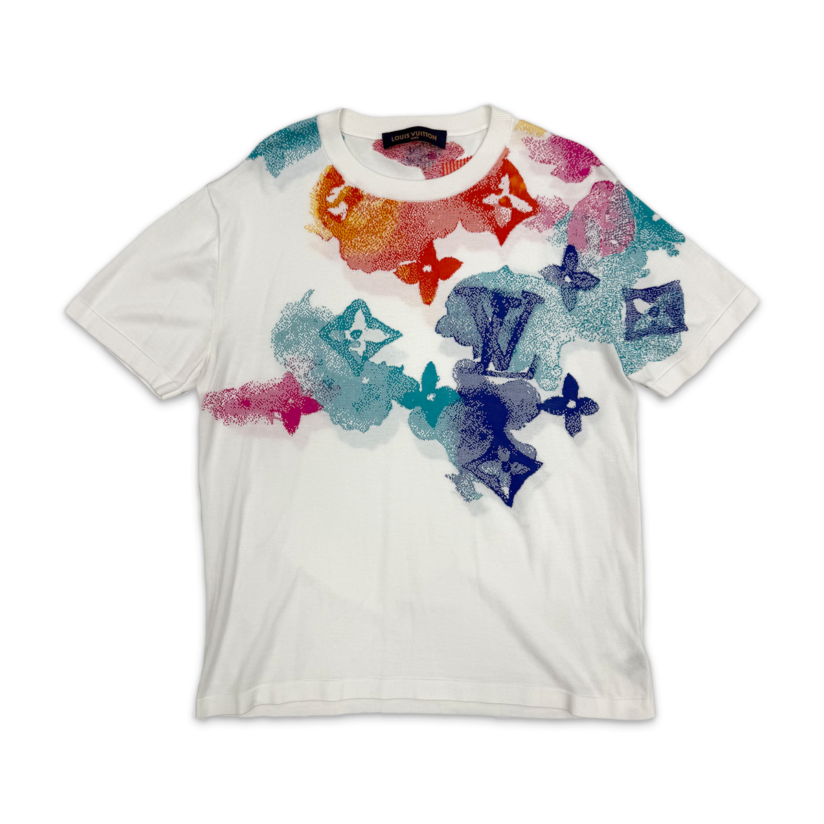 Monogram Watercolor Tee "White"