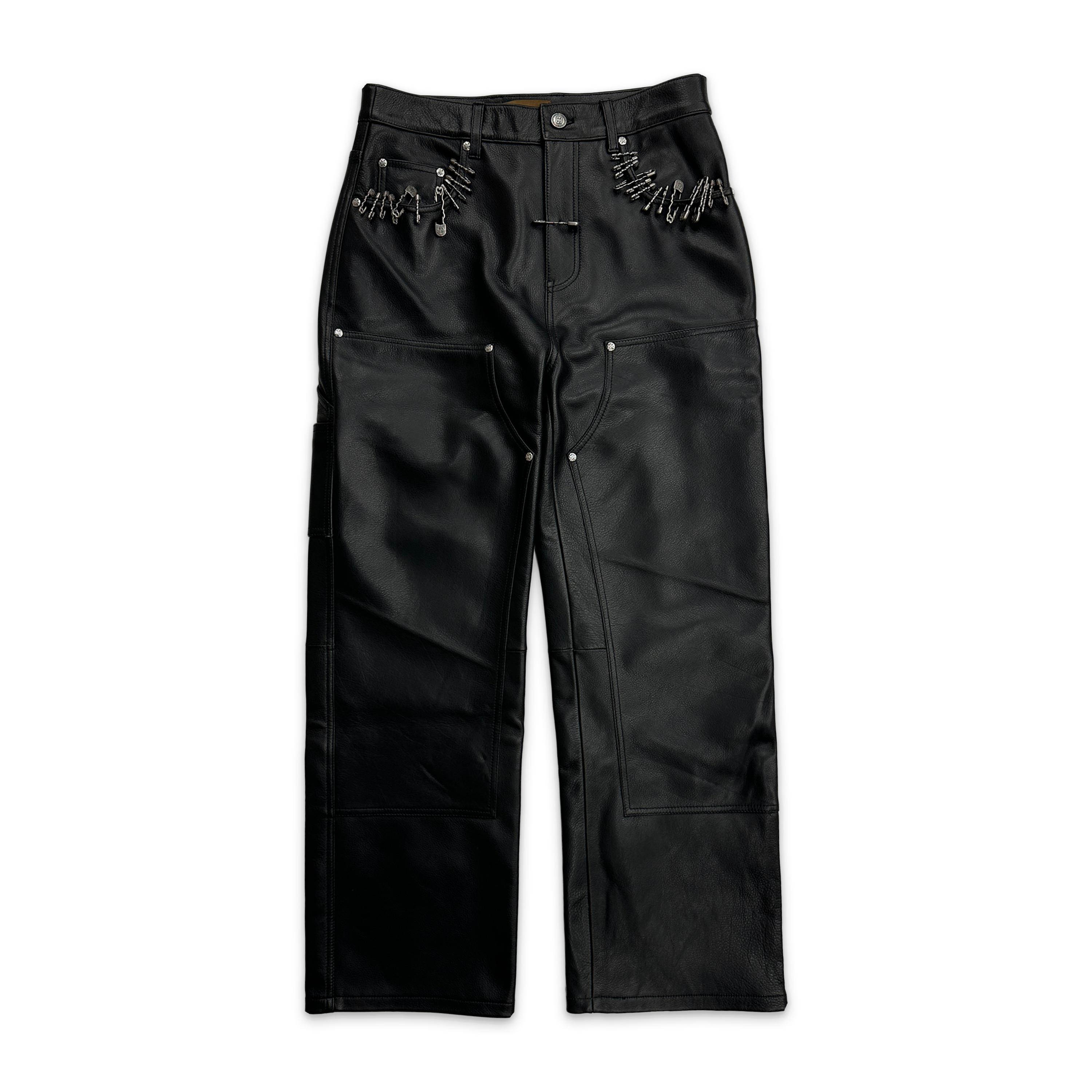 Birth of Royal Child, Prime Hide Pinned Leather Work Pants