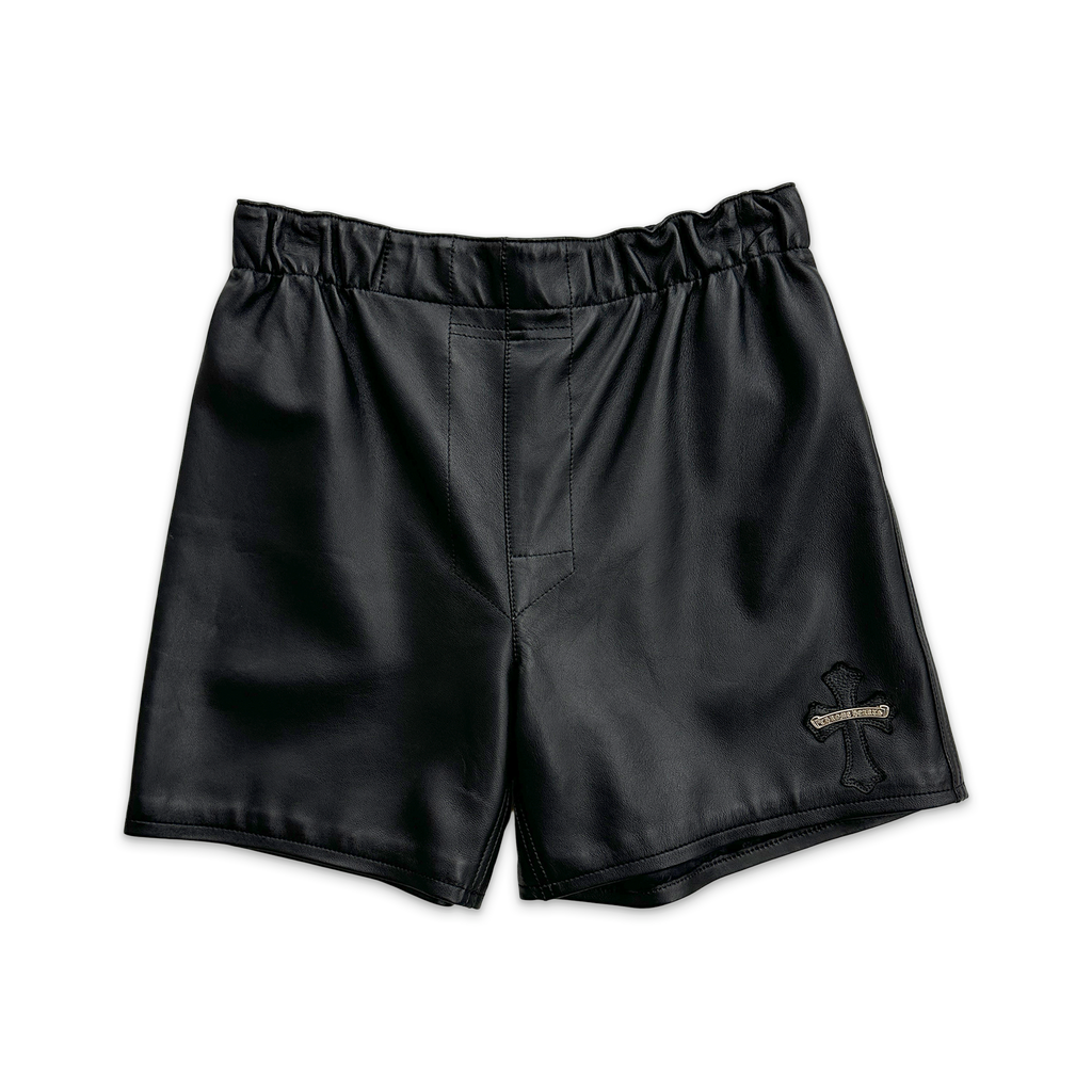 パンツ BOHEMSEO EMBO LEATHER SHORTS, BLACK BOHEMSEO EMBO LEATHER SHORTS, BLACK レディース