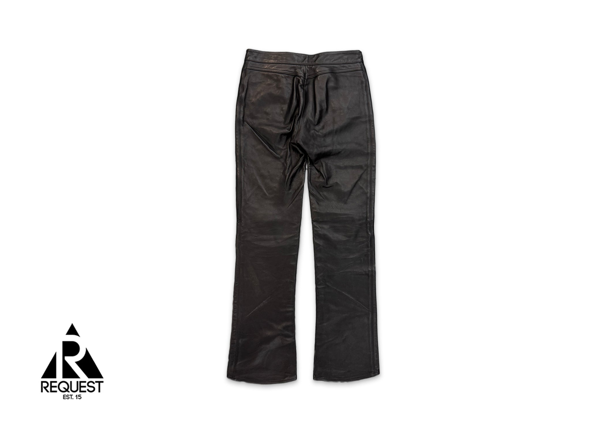 Chrome Hearts, Le Fleur Leather Bootcut Pant "Black" (W)
