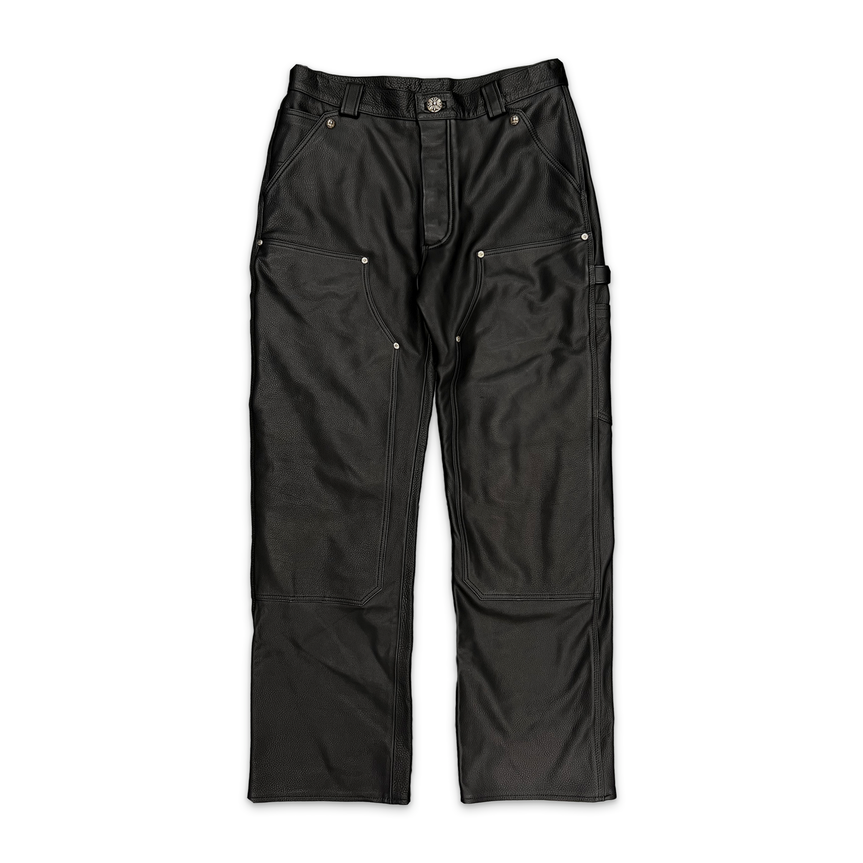 Chrome Hearts, Leather Carpenter Pant "Black"