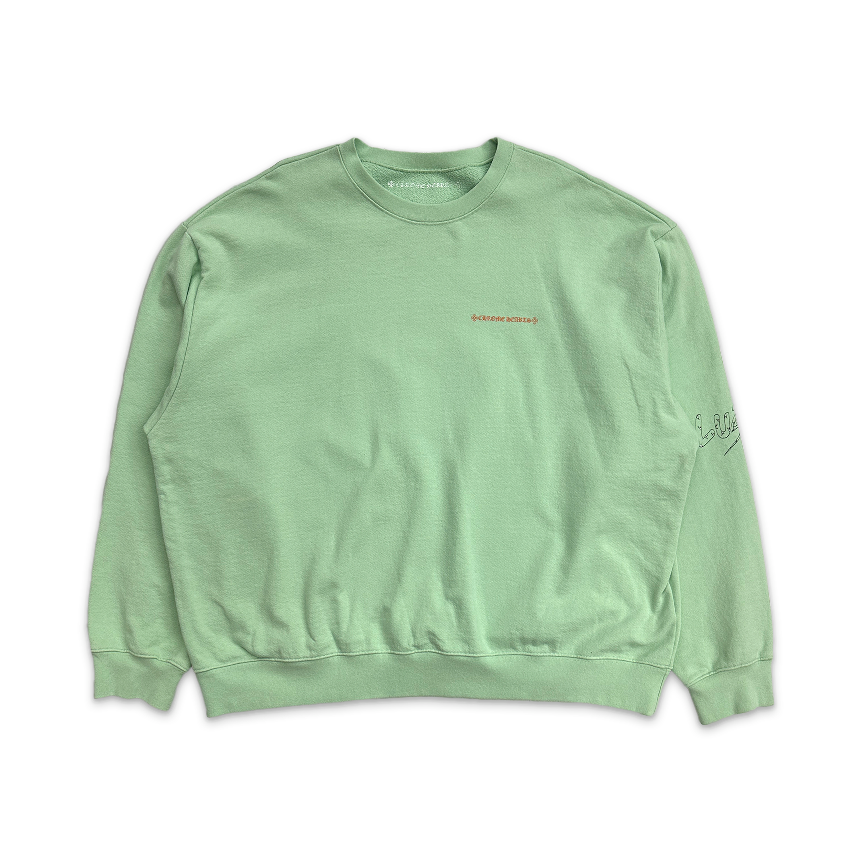 Chrome Hearts, Matty Boy Lust Crewneck "Sea Foam"