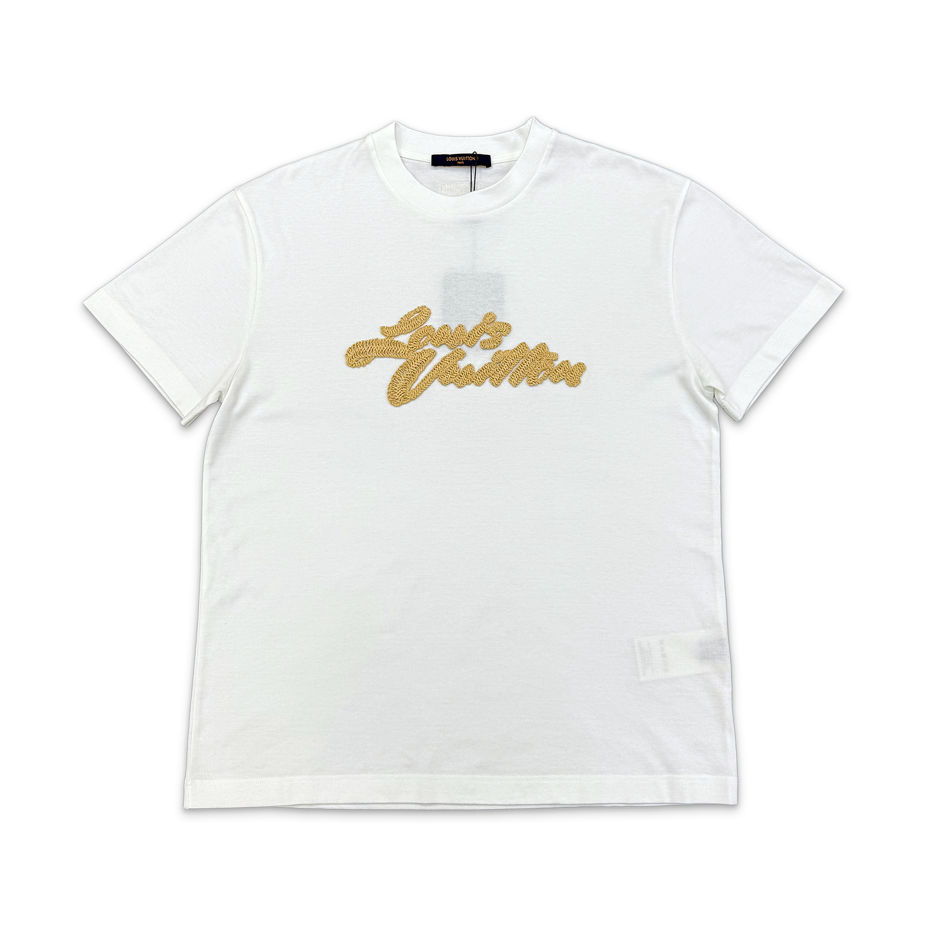 Louis Vuitton, Embroidered Signature T-Shirt "White"