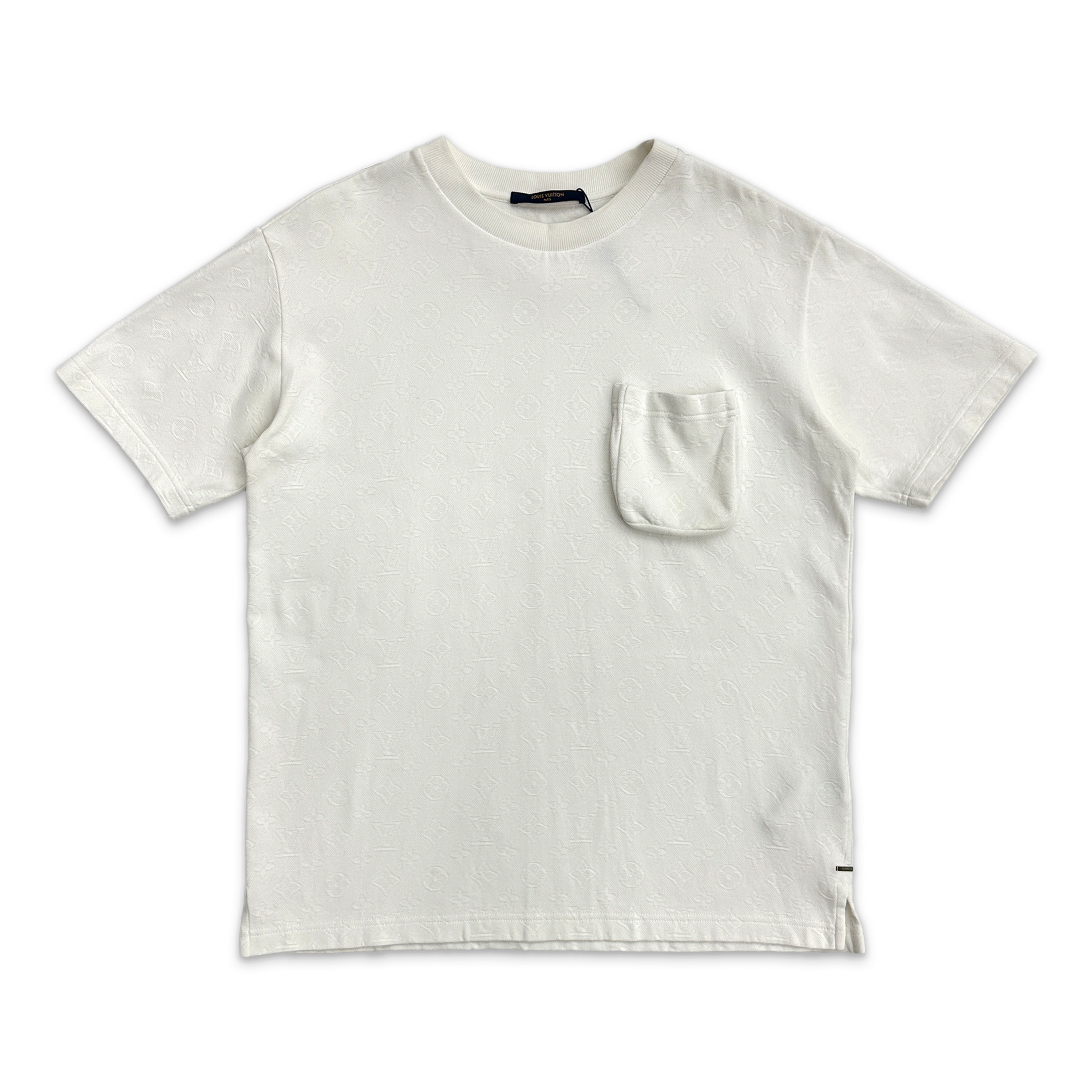 Louis Vuitton, Monogram Pocket Pique Tee "White"