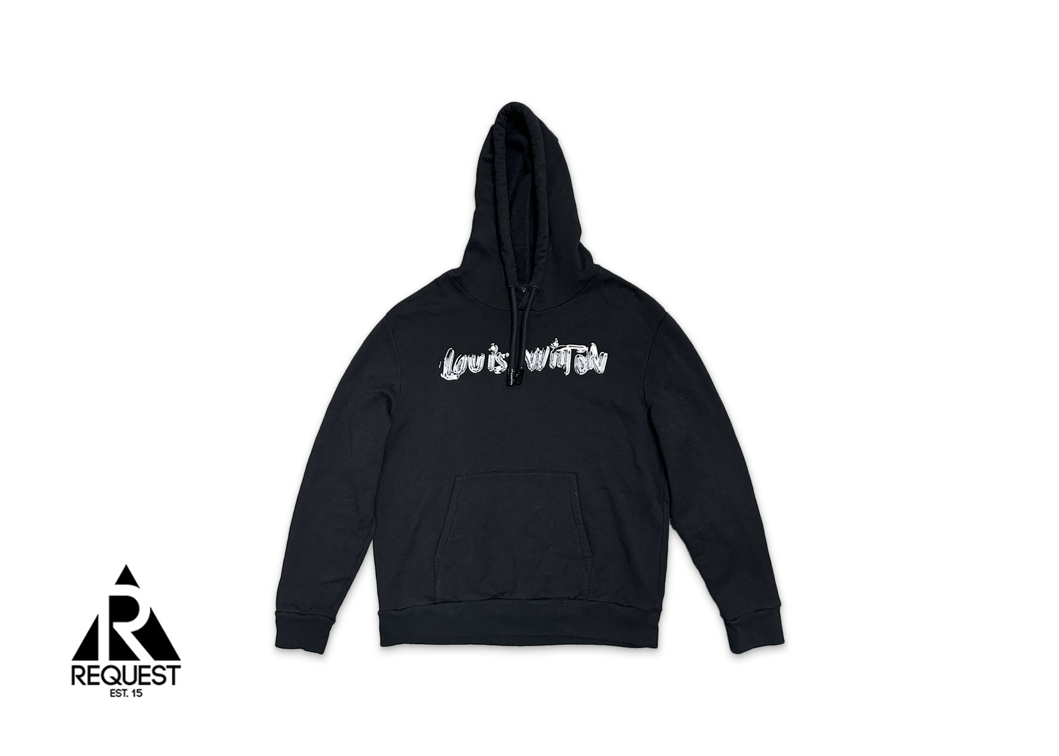 Louis Vuitton, Logo Hooded Sweatshirt "Black"