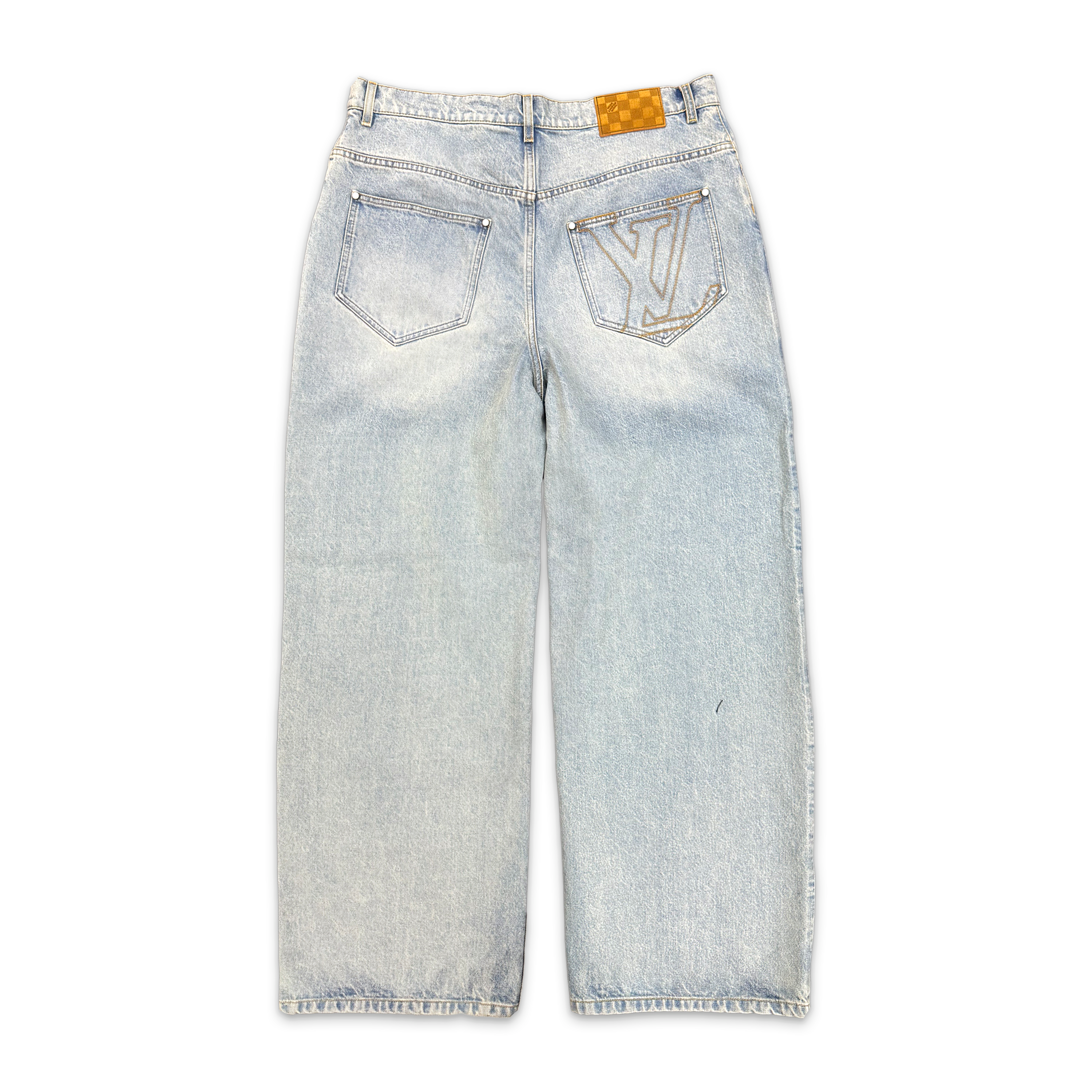 Louis Vuitton, Skate Wide Leg Fit Denim Pants "Light Wash"