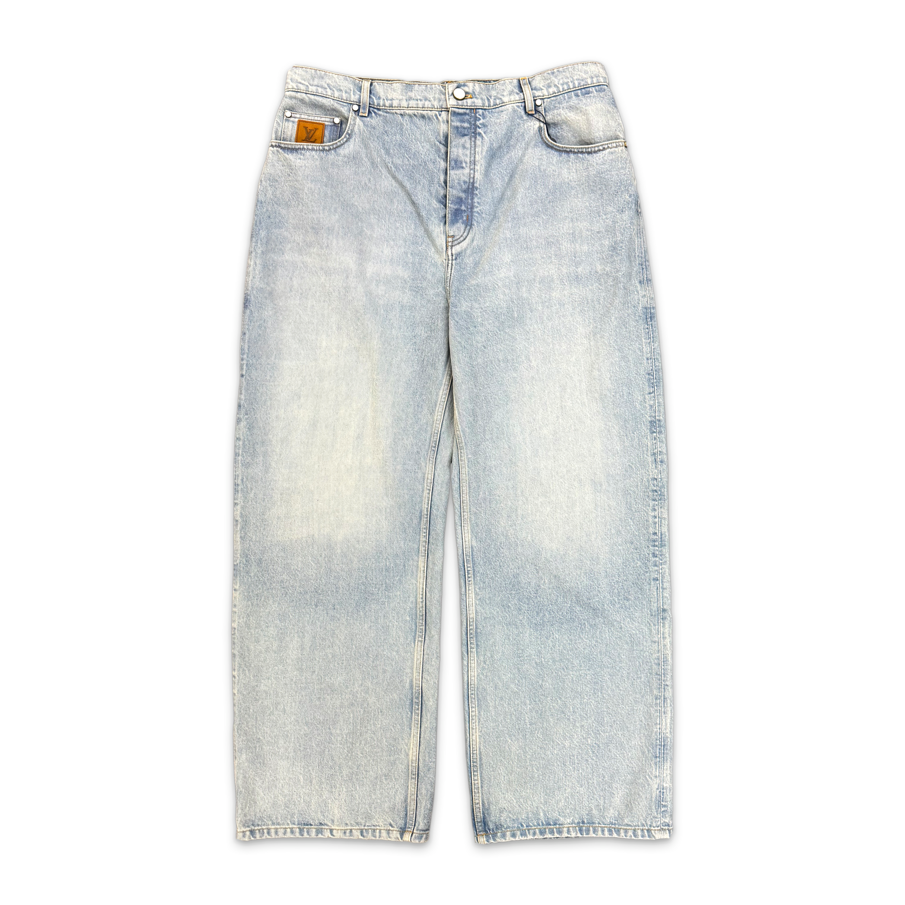 Louis Vuitton, Skate Wide Leg Fit Denim Pants "Light Wash"