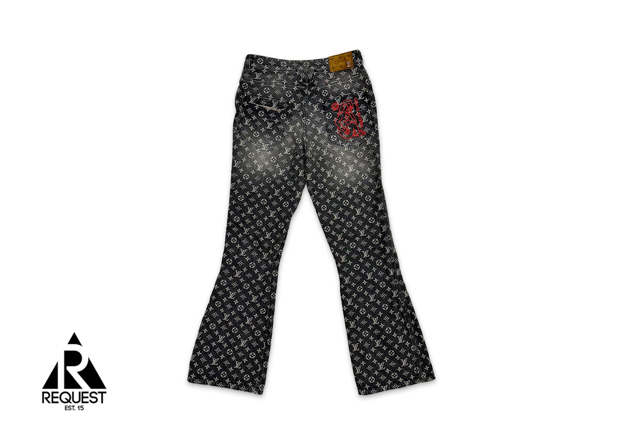 Louis Vuitton, Baggy Flared Jeans "Grey"
