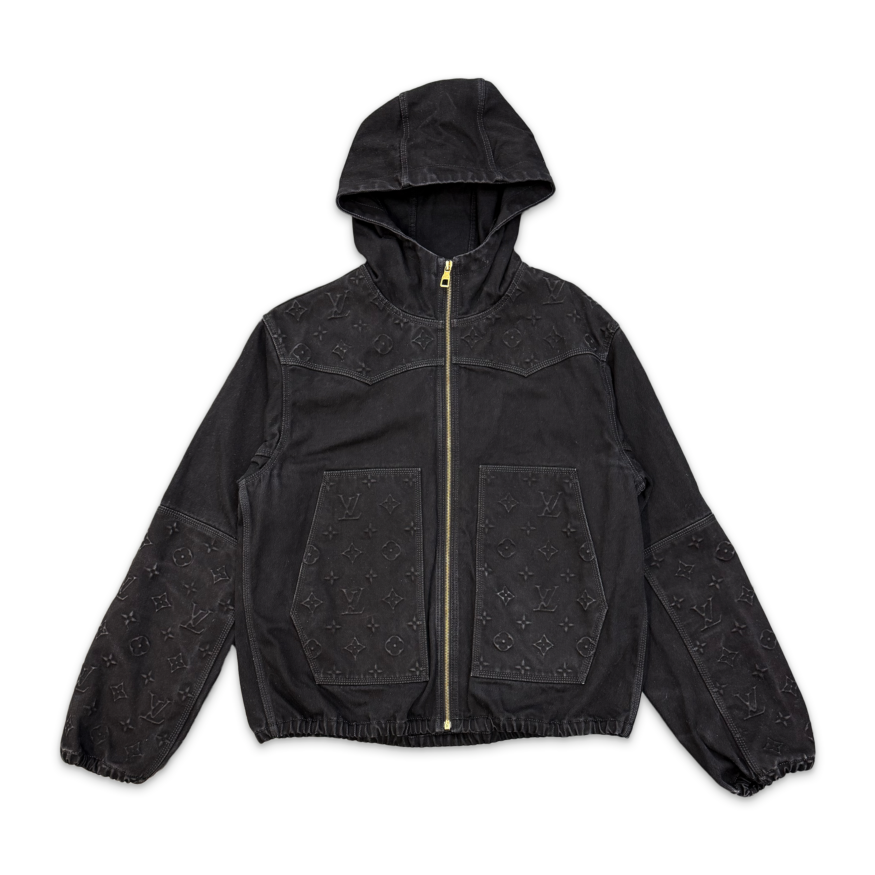 Louis Vuitton, Monogram Carpenter Hooded Jacket "Black"