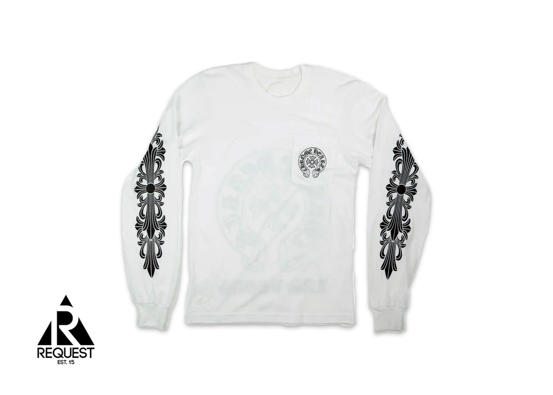 Chrome Hearts Multi Color Horse Shoe L/S T-shirt White