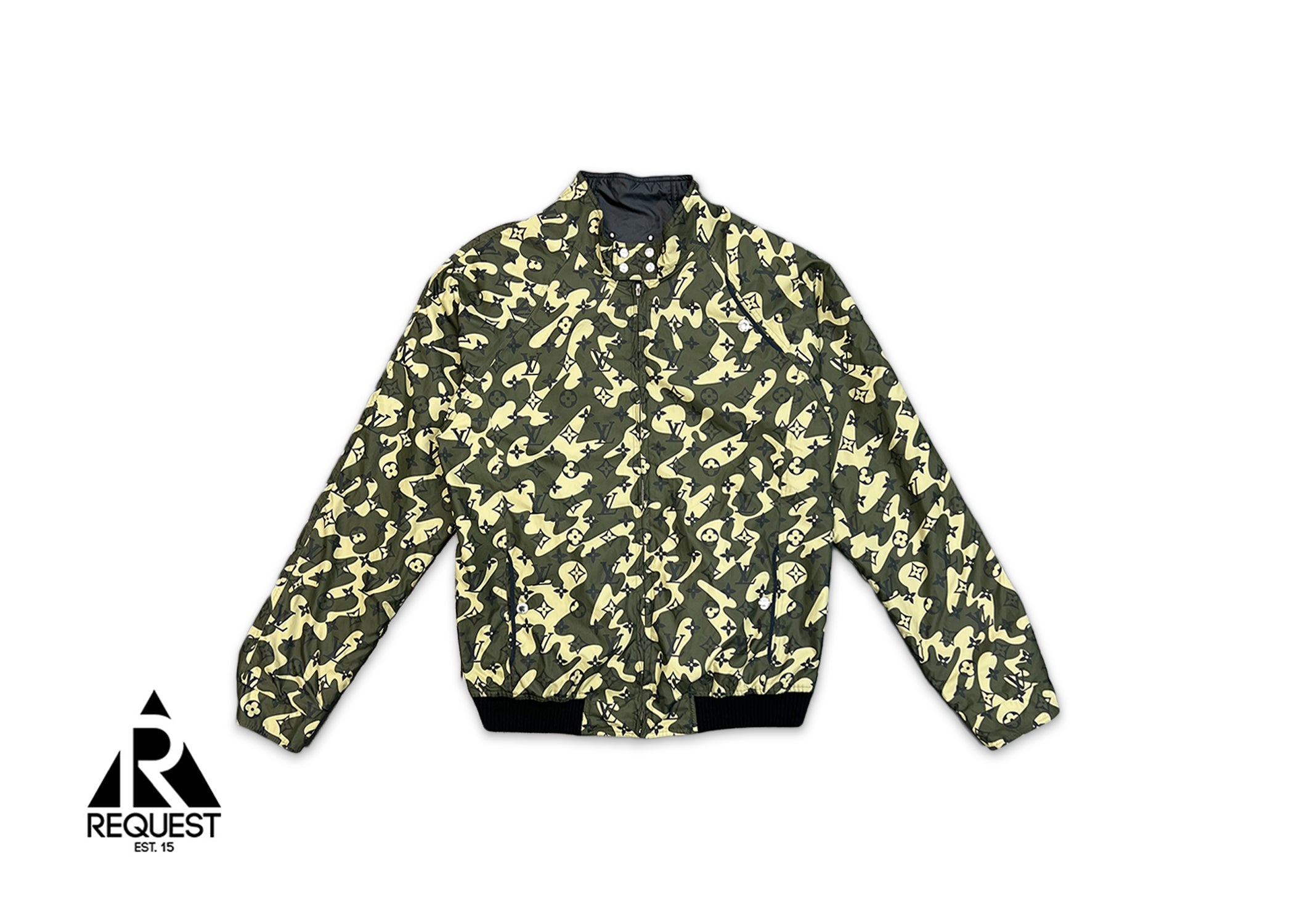Louis Vuitton, x Takashi Murakami Monogramouflage Nylon Reversible jacket "Camo"