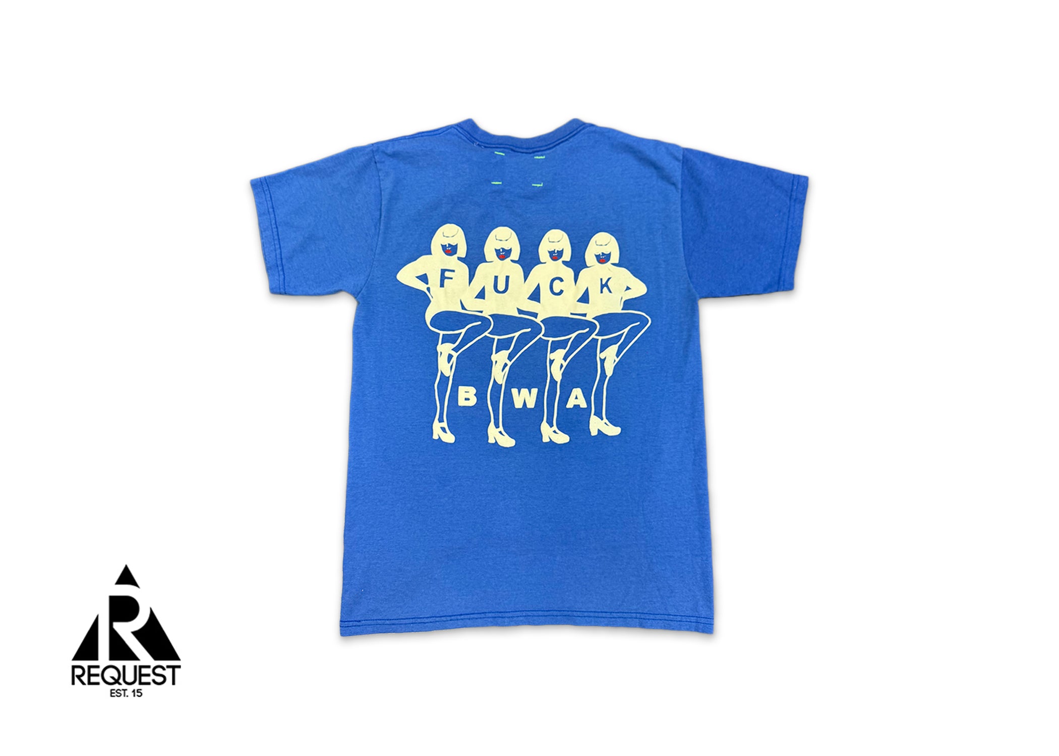 Better With Age, Kiss Me You Idiot Vintage Tee "Blue"