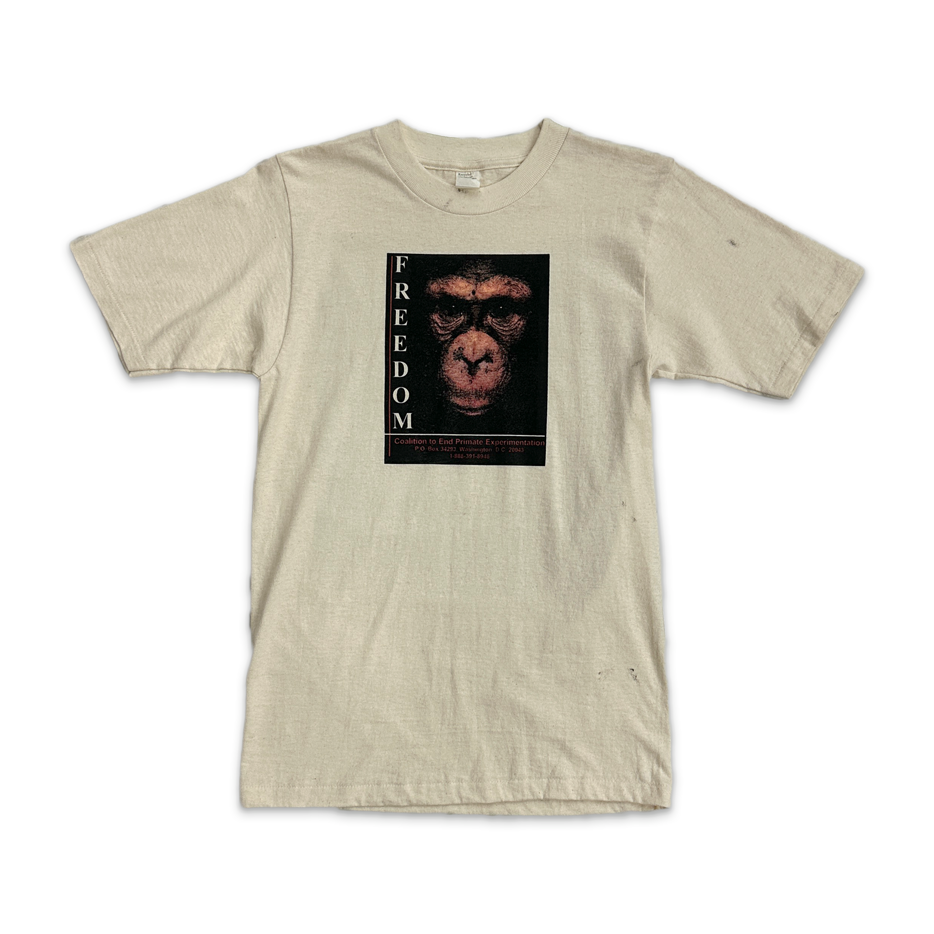 Primate Experimentation Vintage Tee "Cream"